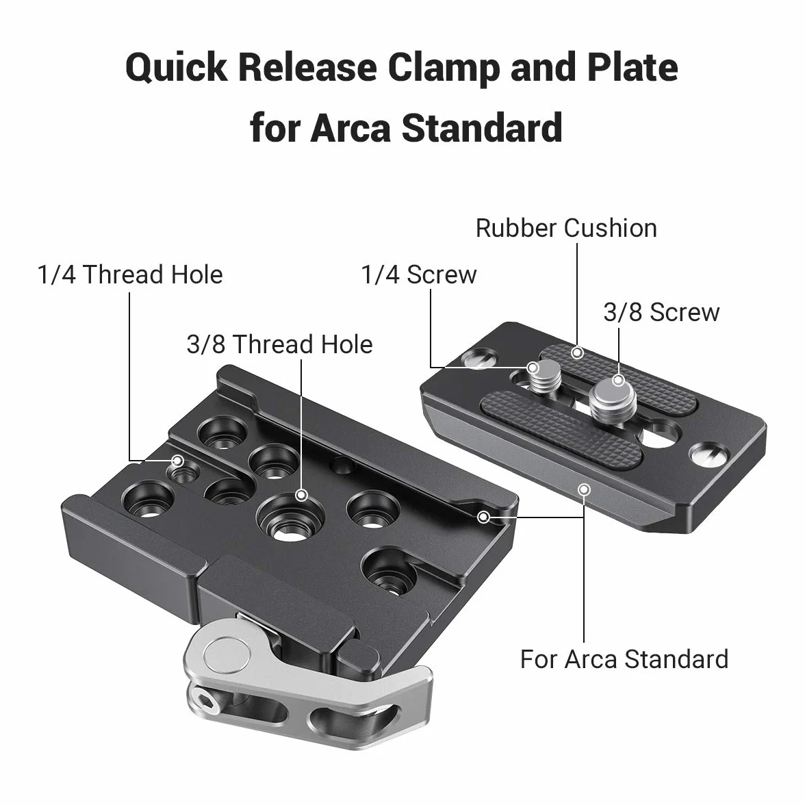 SMALLRIG Quick Release Clamp and Plate Zacisk i Płytka Arca Swiss Standard 2144B
