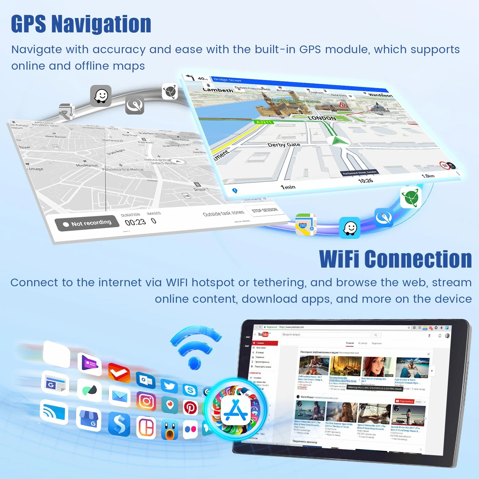 Inefala Android 15 Car Stereo 10" dla Renault Trafic 2001-2010 z Wireless CarPlay Android Auto GPS WiFi