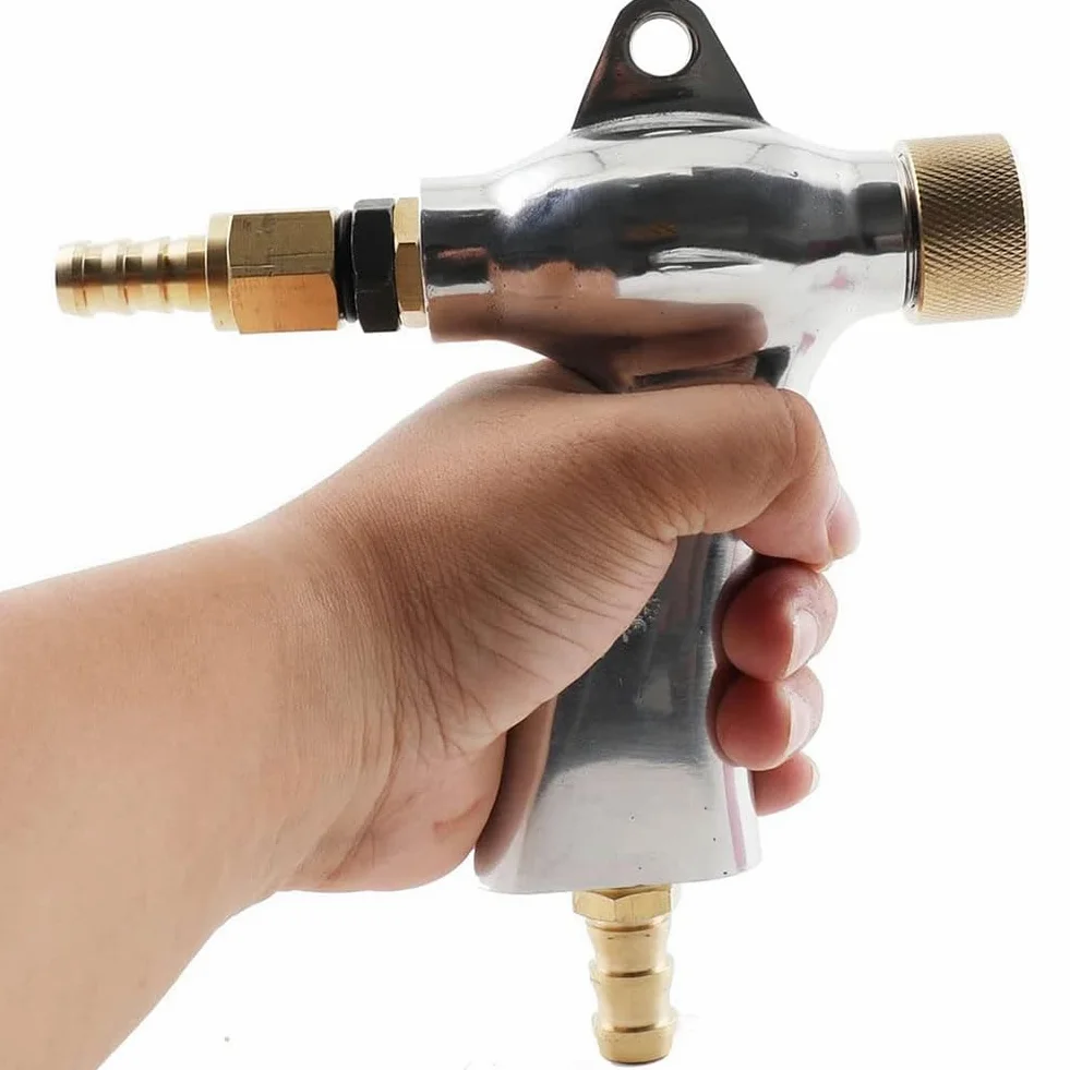 Pistolet Do Piaskowania, Stop Aluminium Pneumatyczny Pistolet Do Piaskowania Zestaw Do Piaskowania Z 5 Dyszami Ceramicznymi Do Piaskowania Szafka Do Piaskowania Silver,One Size