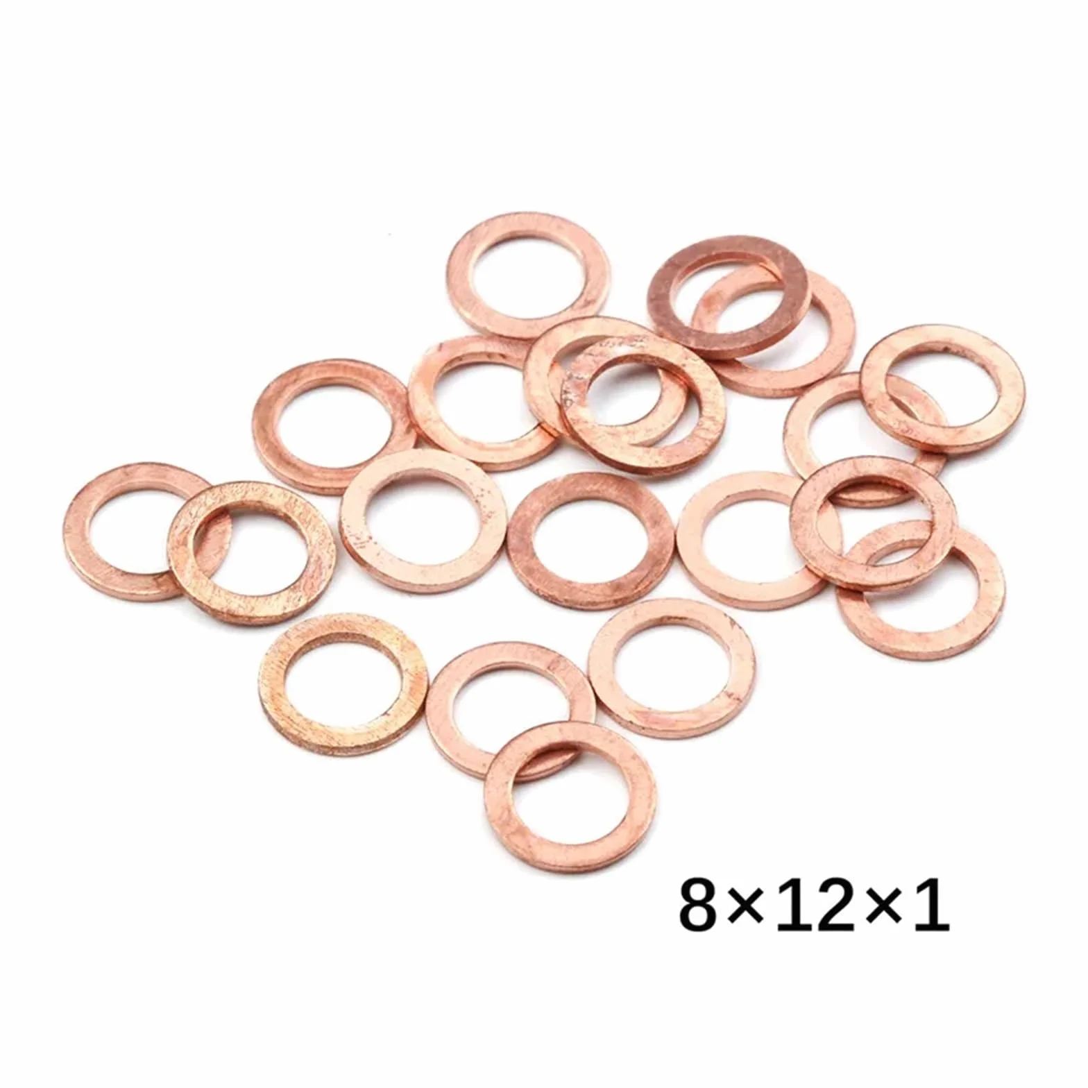 Podkładki, 20 szt. podkładek miedzianych z płaskim pierścieniem uszczelniającym, dystansowych, elementów złącznych(M20X26X1.5mm)