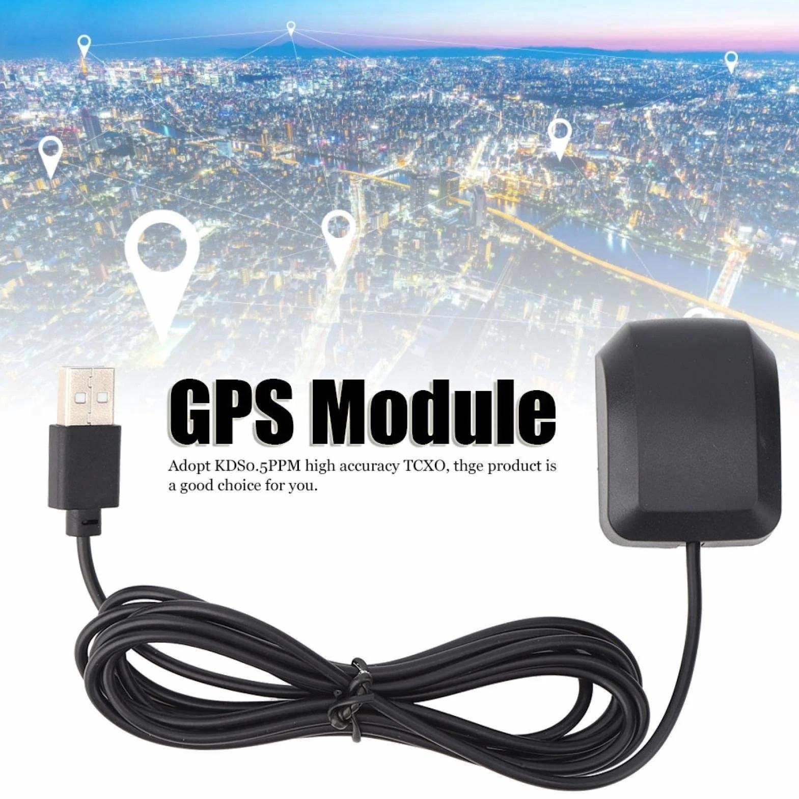 VK-162 Moduł nawigacyjny GPS Antena odbiorcza USB
