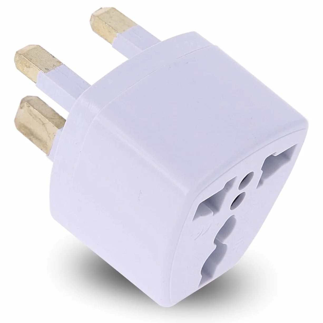 Adapter wtyczki podróżnej typ G uniwersalny biały