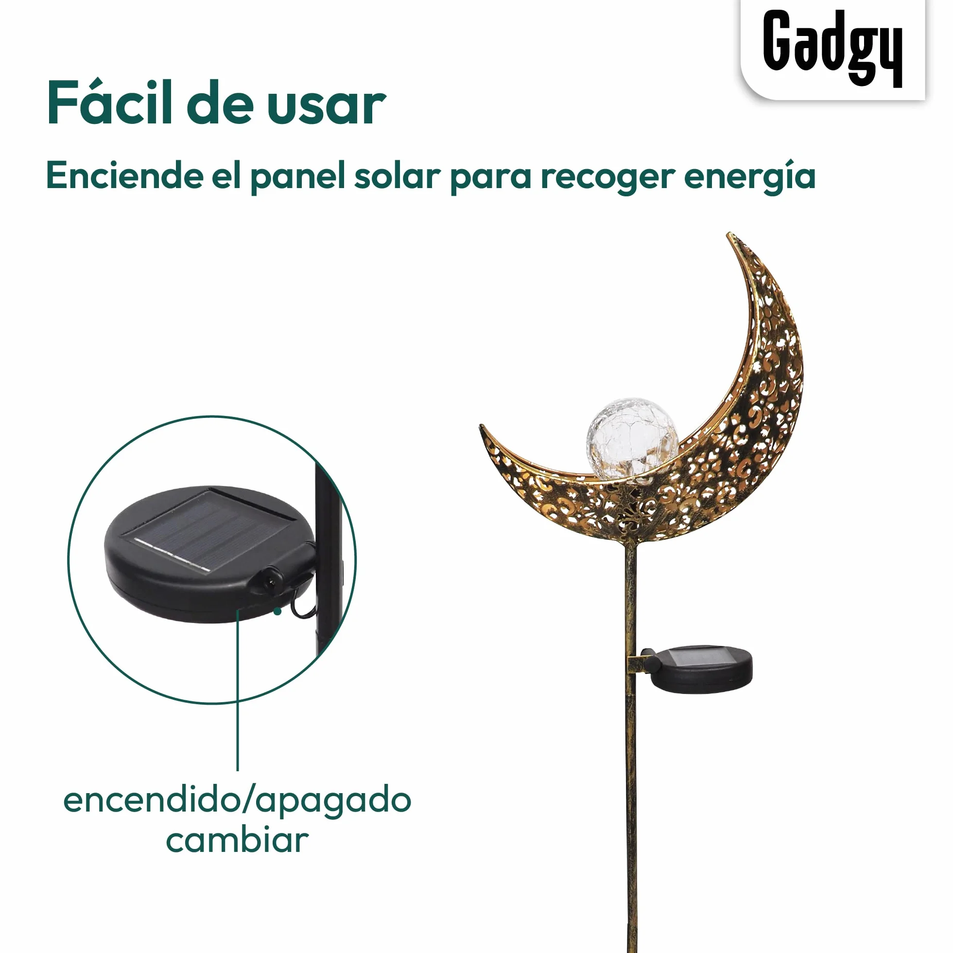 Gadgy Latarnie Ogrodowe Duże, Zestaw 2 Lamp Solarnych LED, Dekoracja Zewnętrzna do Ogrodu, Tarasu i Balkonu