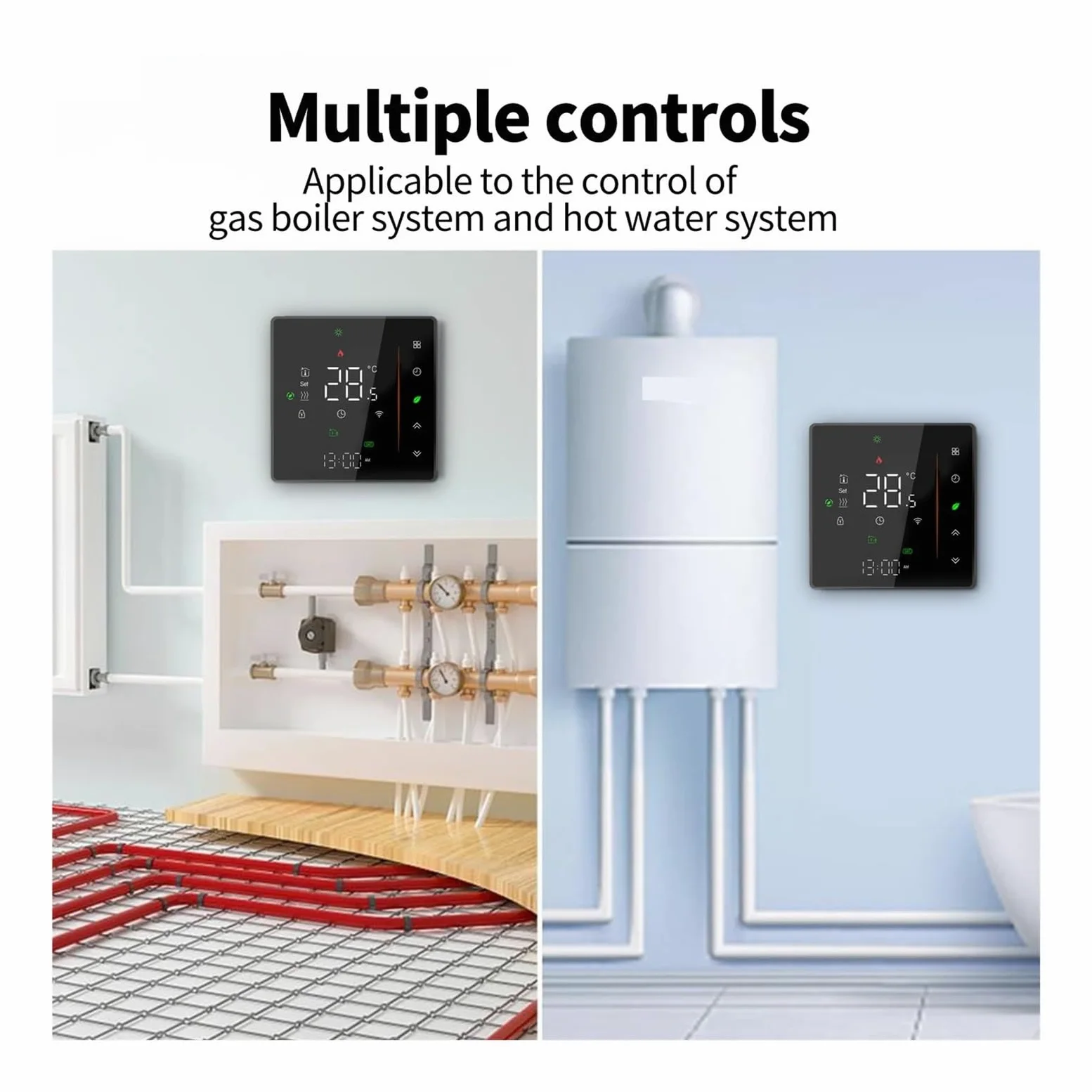 Inteligentny dom Wifi termostat regulator temperatury wody/elektryczne ogrzewanie podłogowe kocioł gazowy/Smart Life Precyzja łatwość Konfiguracji(GB-Electric-01)