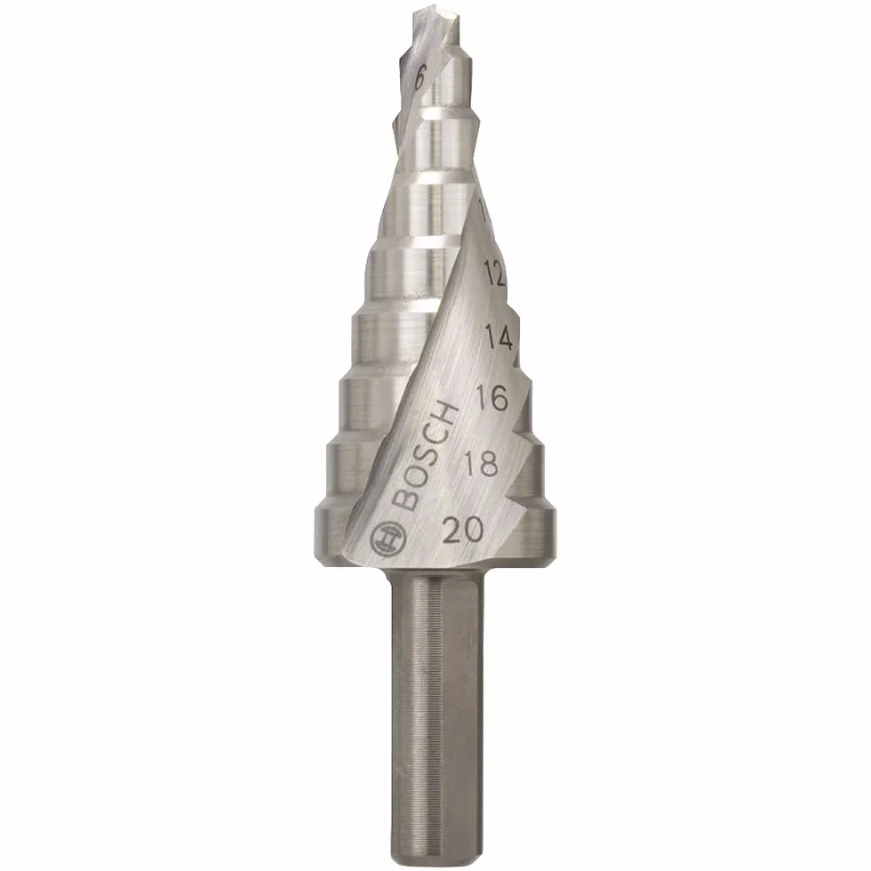 Bosch Profesional Wiertła stopniowe ze stali HSS 4-20 mm, 8,0 mm, 70,5 mm