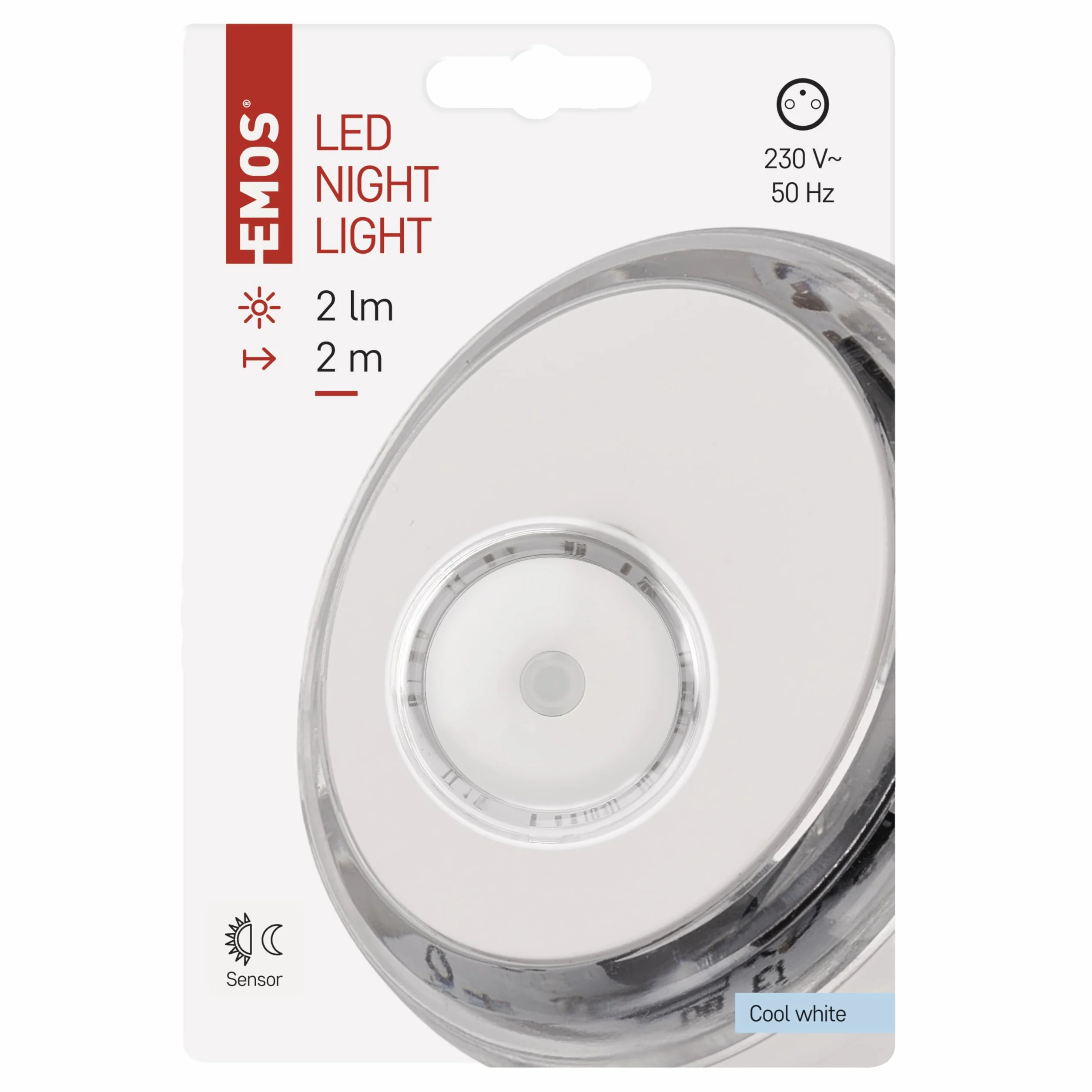 EMOS P3306 lampka nocna z czujnikiem zmierzchu, światło orientacyjne do pokoju dziecięcego, schodów, sypialni, kuchni, korytarza