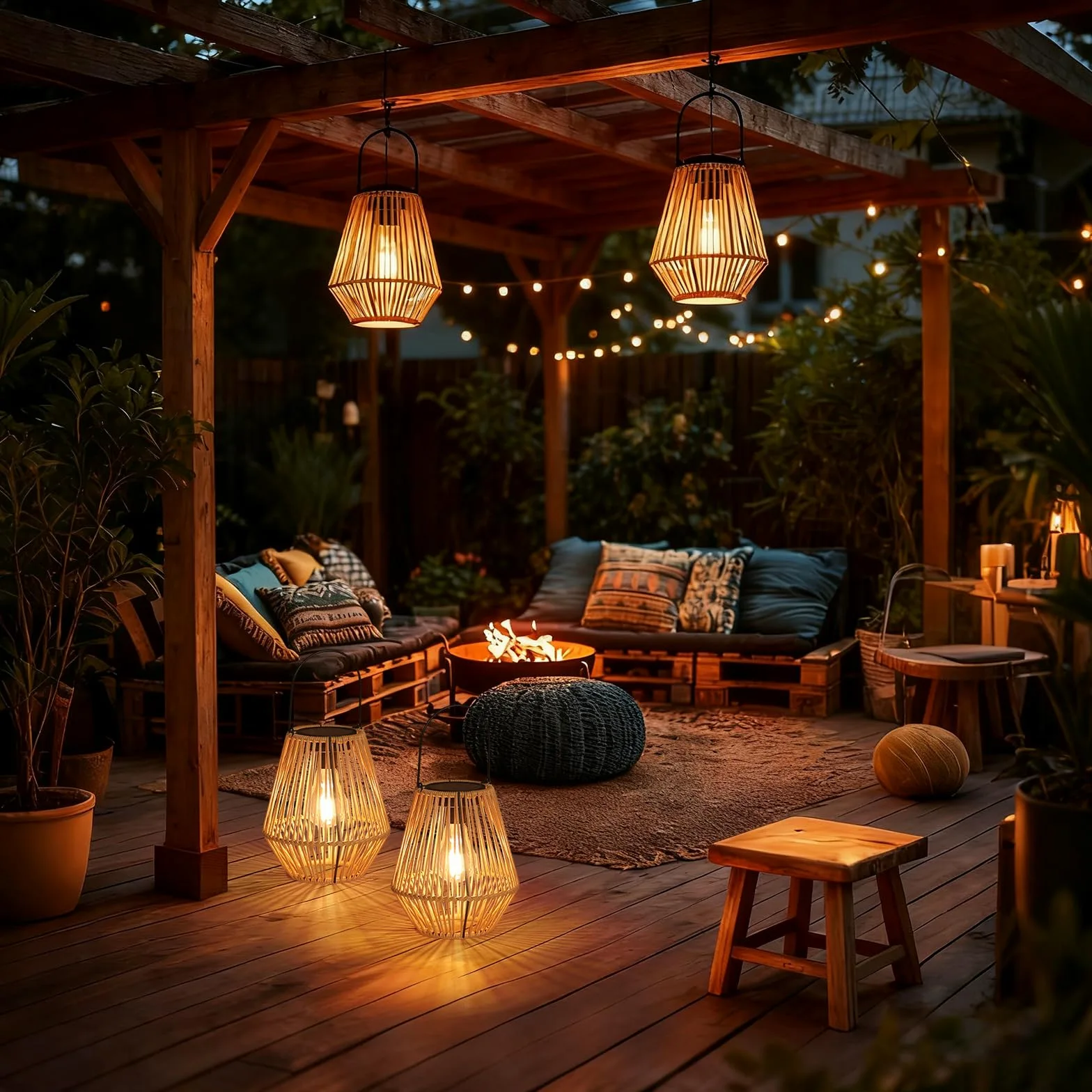 2 sztuki rattanowych lampionów solarnych, wodoodporne, rattanowe lampy solarne, wiszące lampiony, dekoracyjne, prezenty urodzinowe dla mamy, babci, lampiony zewnętrzne na werandę, patio