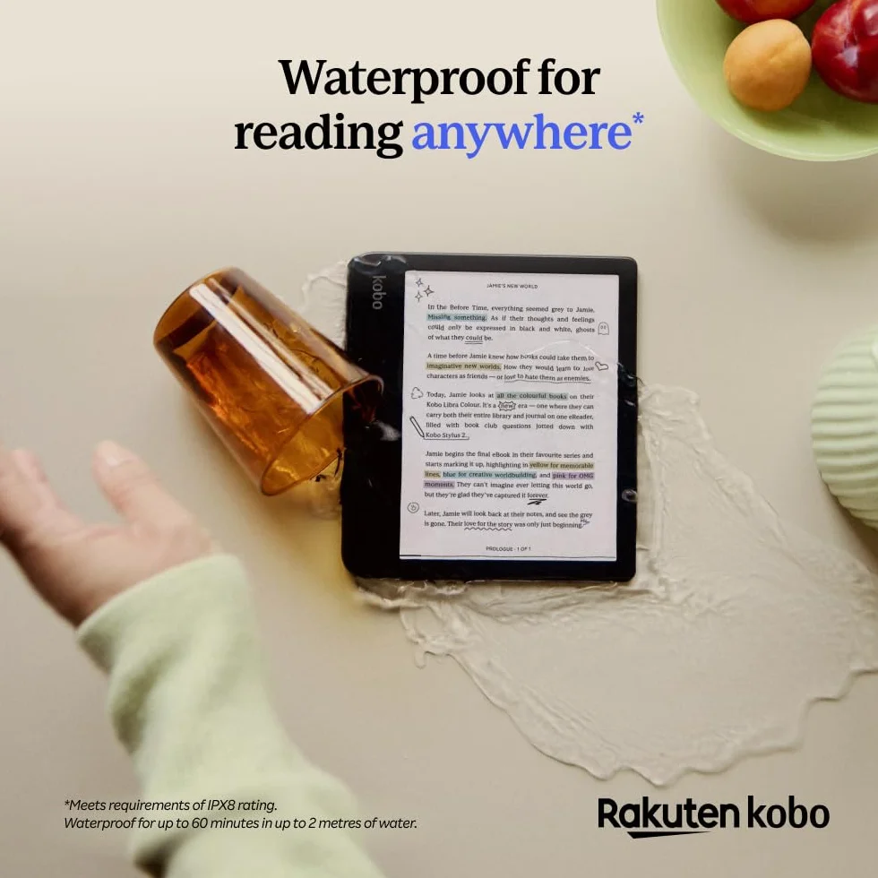 Kobo Libra Colour eReader 7-calowy E Ink Kaleido 3 32 GB Wodoodporny Czarny