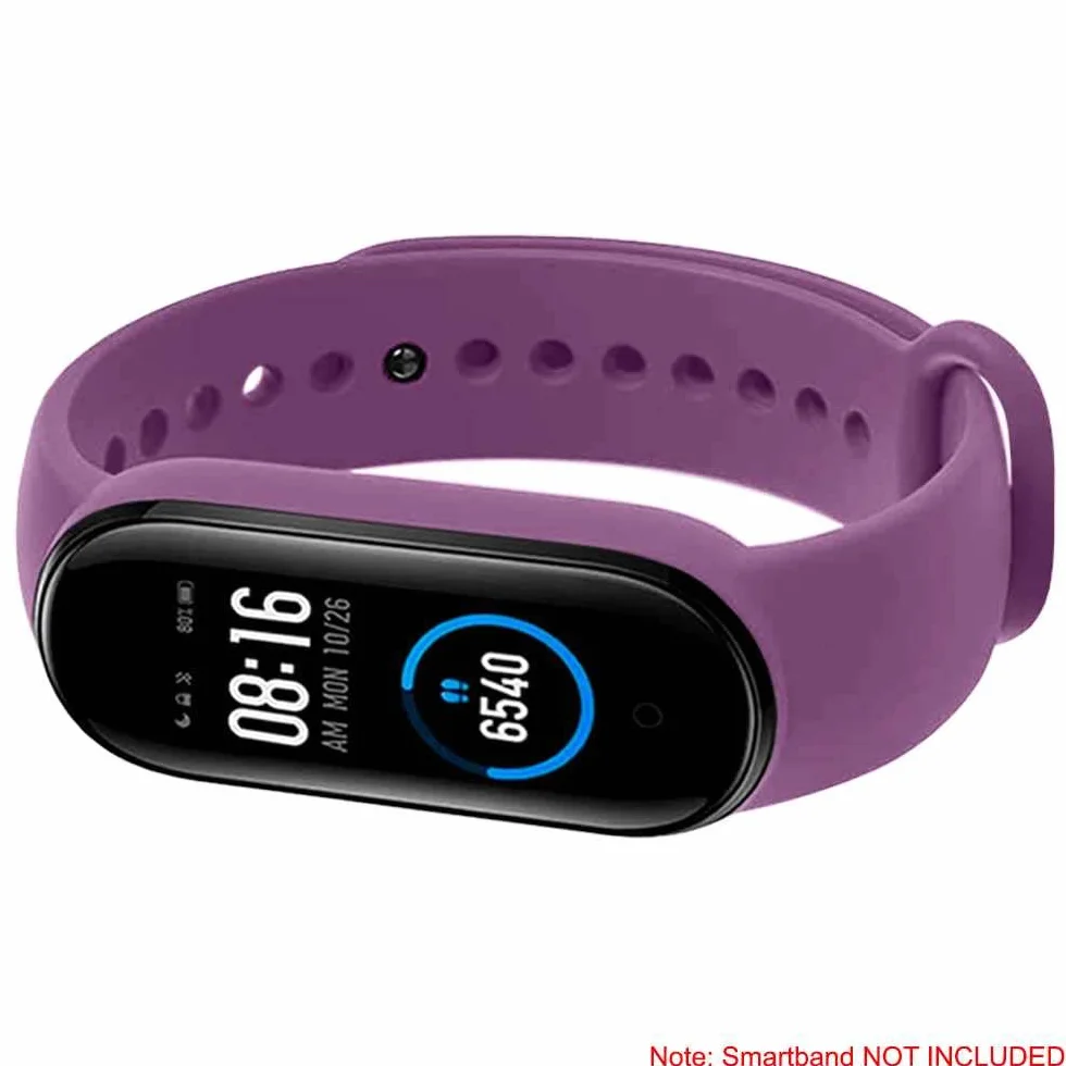 OcioDual Silikonowy pasek kompatybilny z Xiaomi Mi 6/ 5, Amazfit Band 5, czarny, silikonowy pasek, wysuwany
