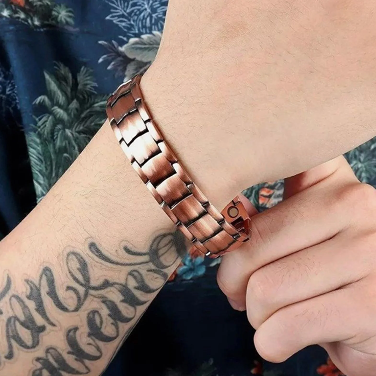 Magnetyczna bransoletka nadgarstek – metalowa bransoletka nadgarstek, uspokajaj?ce stawy | modna bi?uteria akcesoria do codziennego uprawiania sportu, pracy, studia fitness, tenisa, ojców