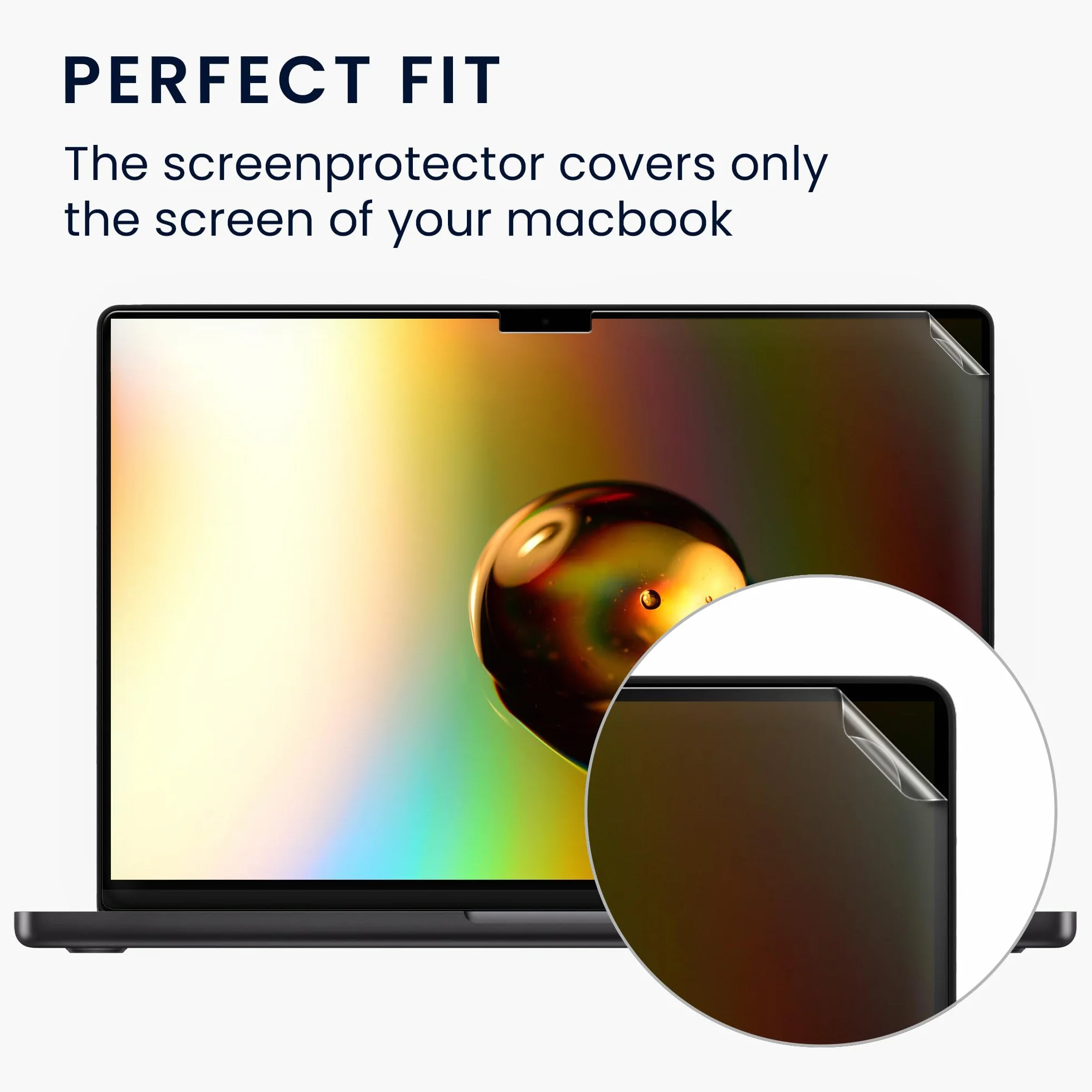 kwmobile Ochraniacz ekranu kompatybilny z Apple Macbook Pro 16,2 cala 2023 M3 A2991 - folia ochronna matowa antyodblaskowa