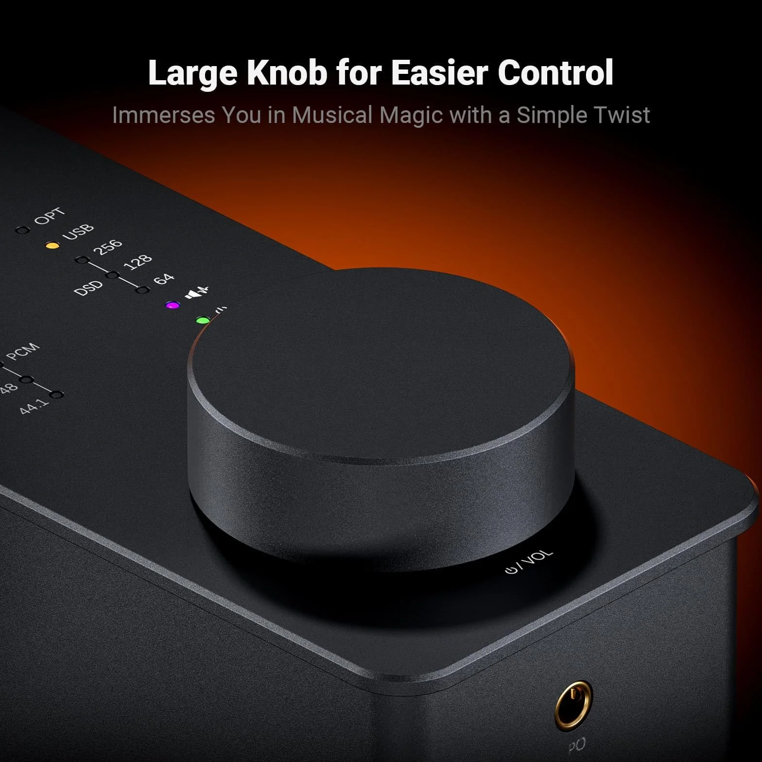 Fosi Audio SK02 DAC Amp Wzmacniacz słuchawkowy Desktop USB C AUX 4,4 mm Zbalansowany