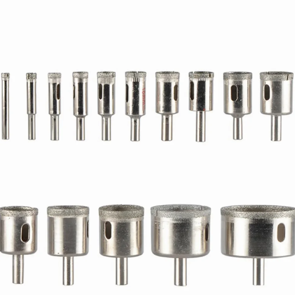 Wiertła do płytek z powłoką diamentową, Wiertło diamentowe 3-60 mm do płytek, marmuru, szkła, ceramiki, wiertła otworowe, wiertła diamentowe(2pcs set1)
