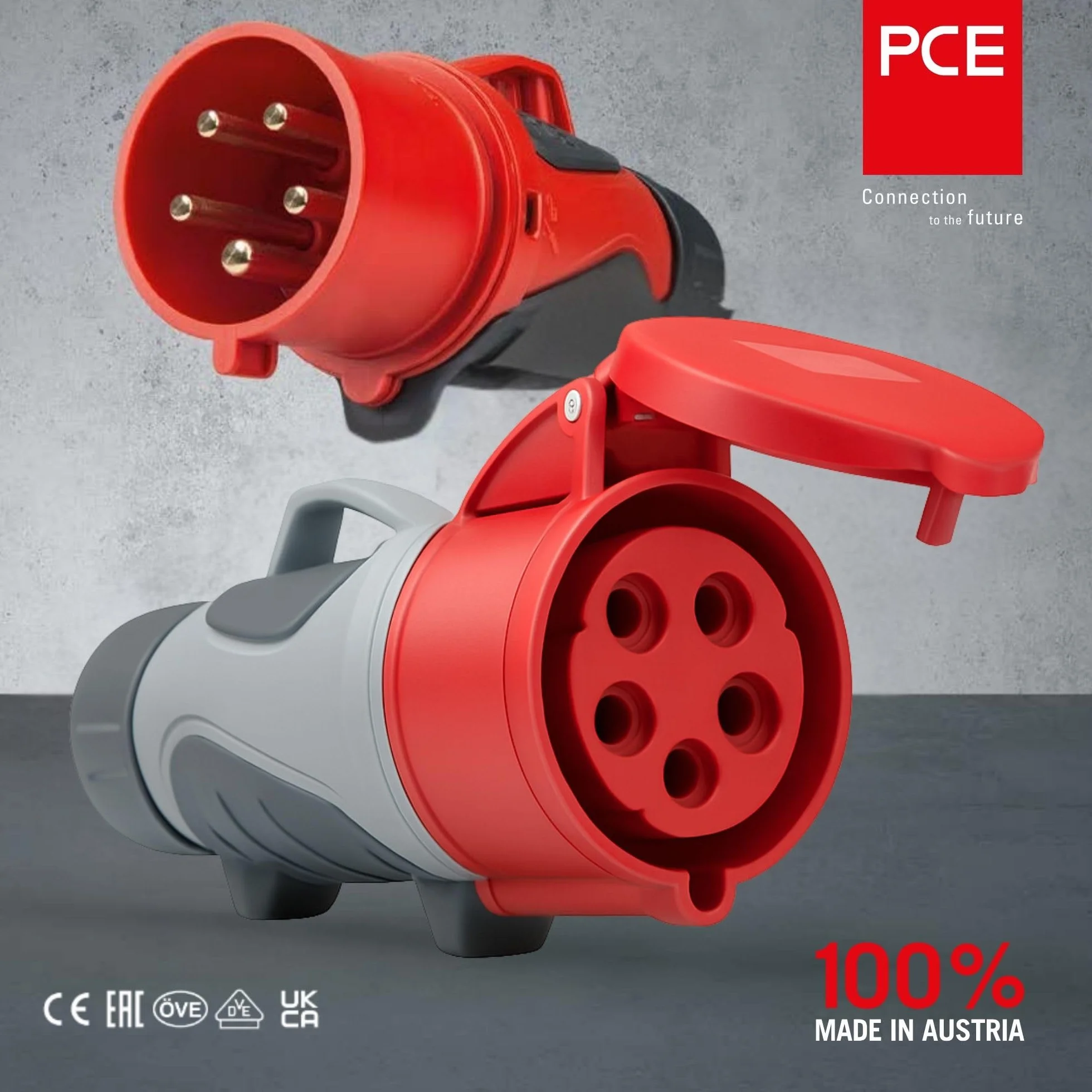 Złącze CEE PCE GRIP TT, 16 A, 5-biegunowe