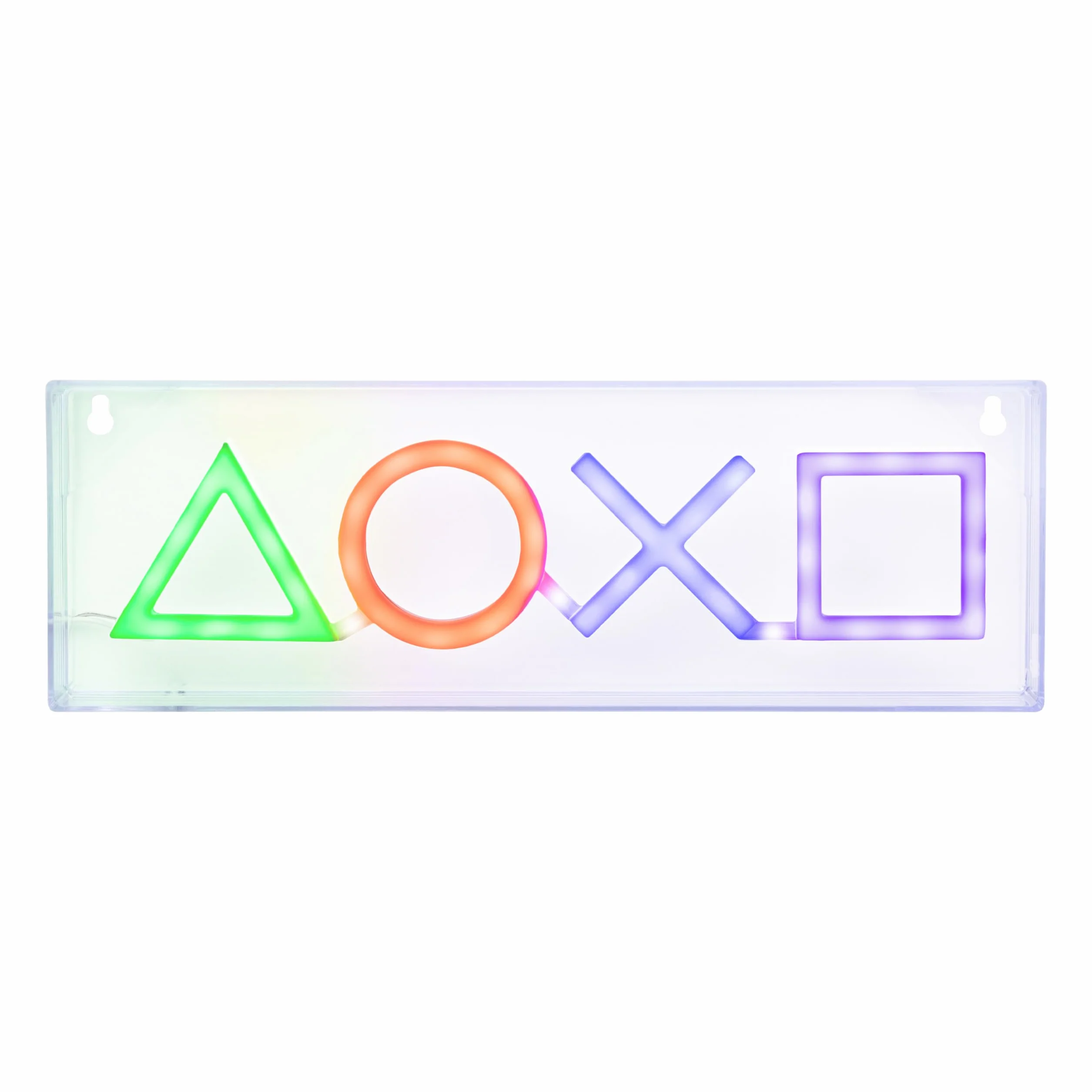 Paladone PlayStation neonowa lampa LED, wolnostojąca lub montowana na ścianie, akcesoria do pokoju gier i dekoracje dla graczy