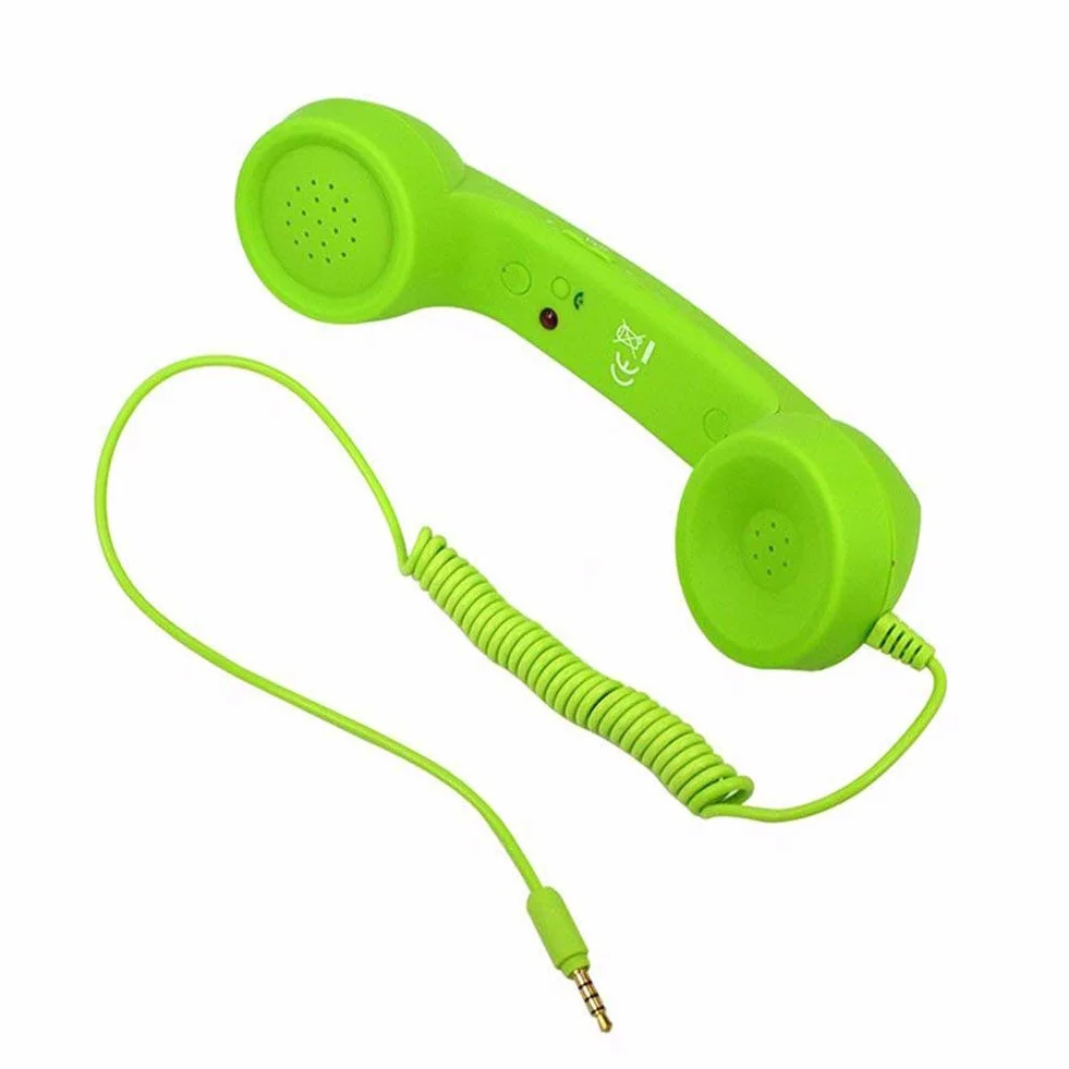 Retro przewodowe słuchawki telefoniczne antyradiacyjne zestaw do telefonu PC
