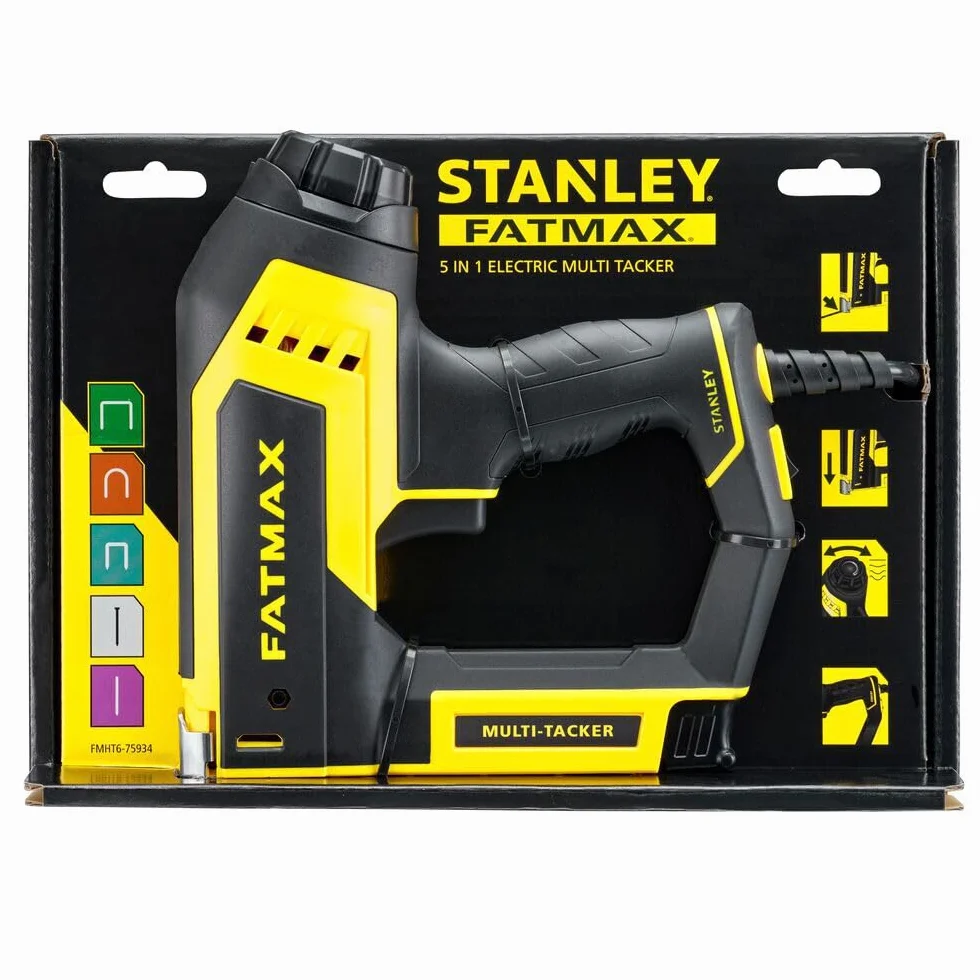 Stanley FMHT6-75934 Zszywacz Elektryczny, Czarno/Żółty