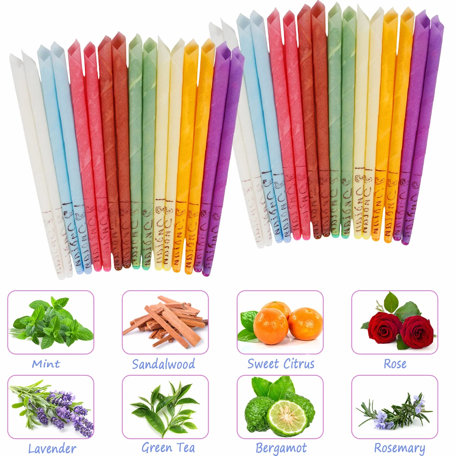 Świece do uszu, Comius Sharp 32 szt. naturalnych świec do uszu, stożki do świec z wosku pszczelego, nietoksyczny cylinder 8 świec stożkowych o różnych zapachach z 16 tarczami ochronnymi