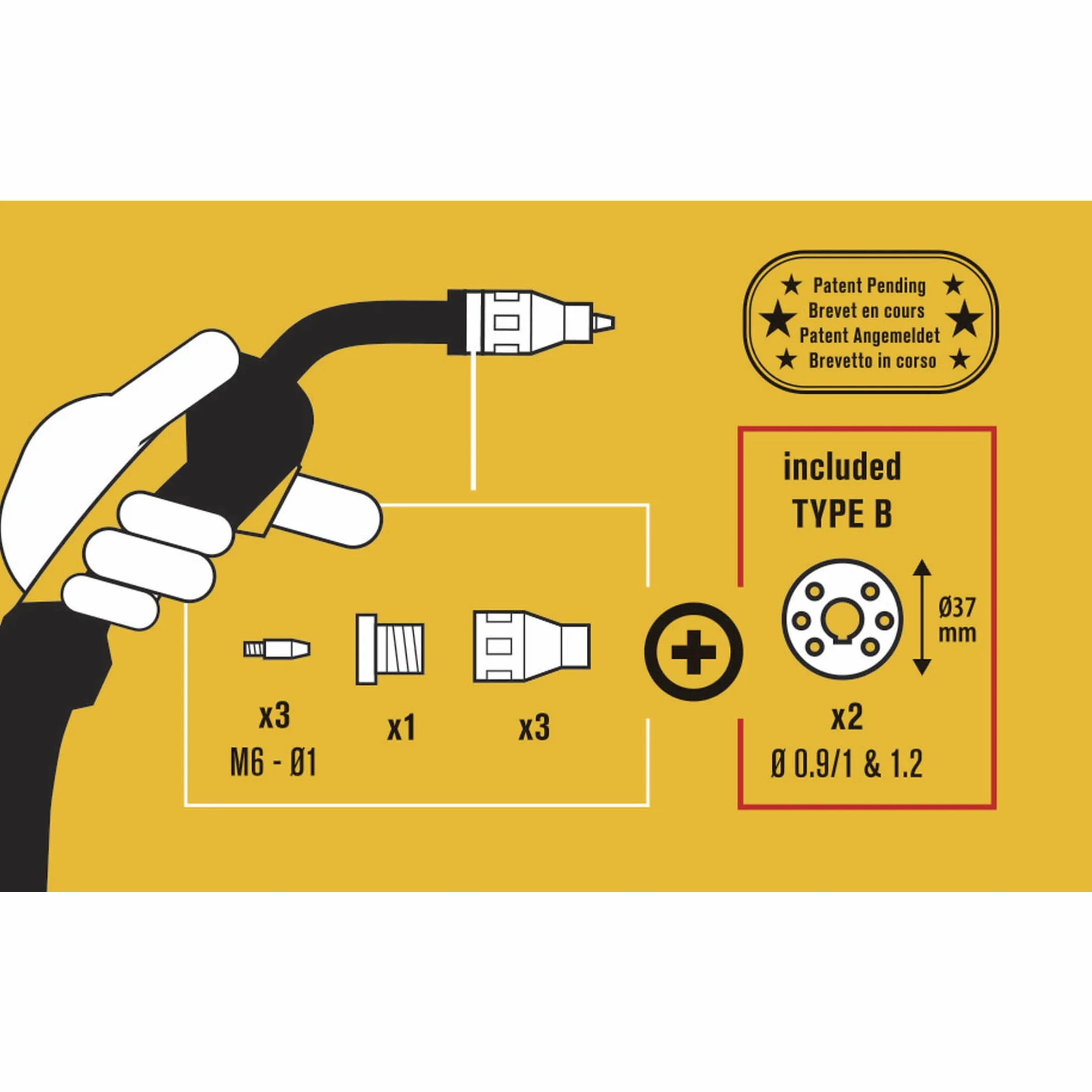 GYS - ZESTAW NO GAS 250 A TYP B - 072343