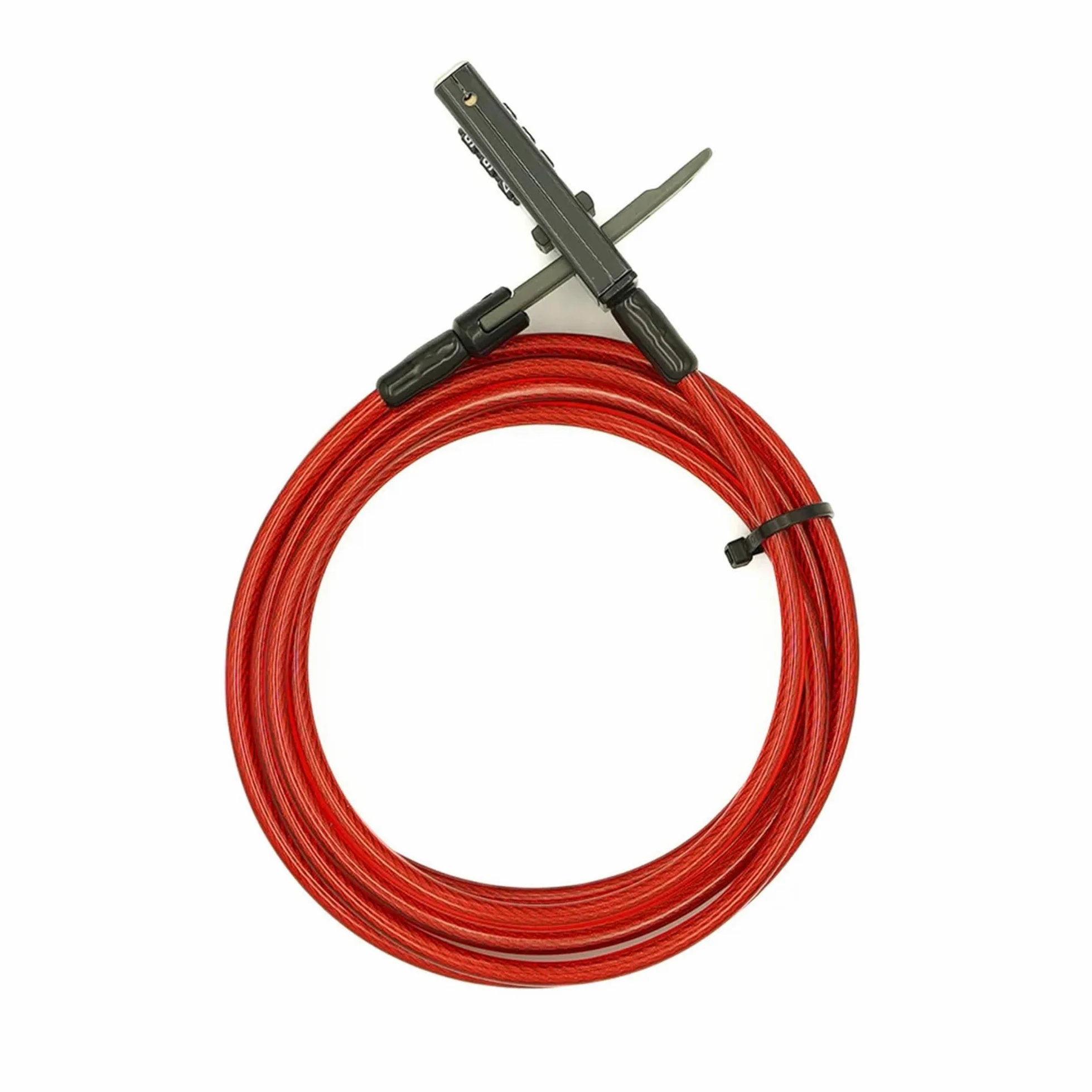 DoubleLock Otter Zintegrowany zamek szyfrowy – 3 m, odporny na warunki atmosferyczne, stalowy kabel, bezkluczykowy, resetowalny zamek do sprzętu outdoorowego, rowerów, chłodnic, kajaków i sprzętu