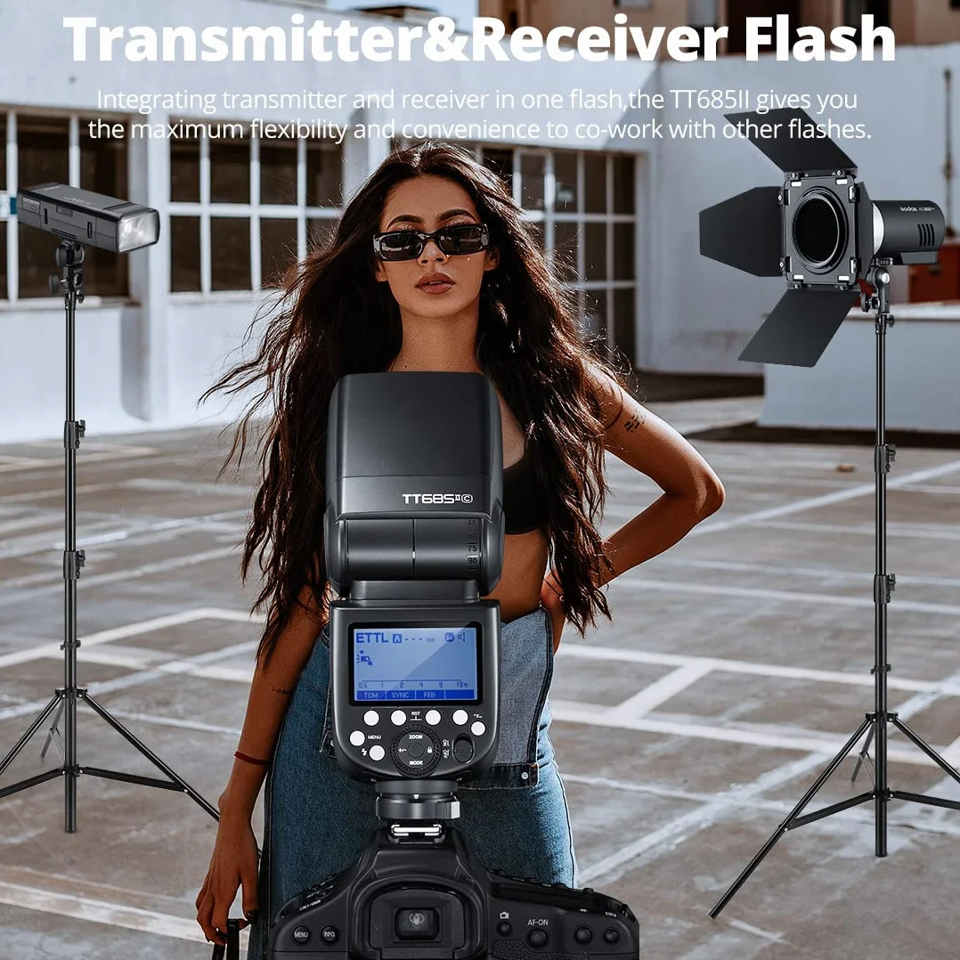 Godox TT685IIS 1/8000s HSS GN Speedlite Flash TTL TCM wydajna funkcja konwersji Wbudowany odbiornik systemu Godox 2,4G X (TT685IIS dla Sony)
