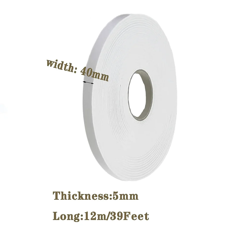 Taśma izolacyjna z włókna ceramicznego do wysokich temperatur — taśma ognioodporna o długości 12 m do pieców, pieców, pieców i pieców do pizzy(40mmx5mm)
