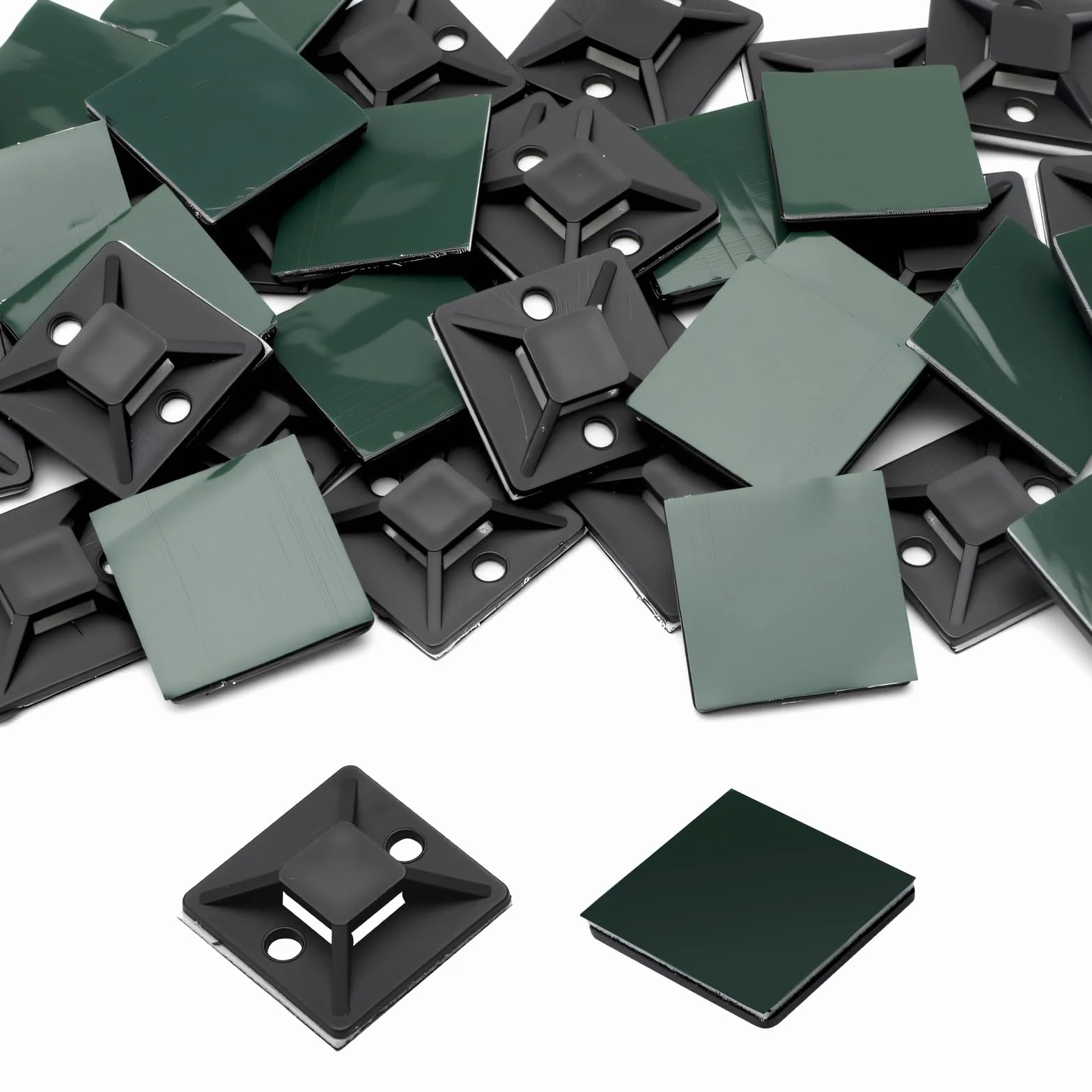100 sztuk czarna samoprzylepna podstawa do opasek kablowych, 30 x 30 mm samoprzylepna podstawa monta owa samoprzylepnas podstawas do opasek kablowych, czarny uchwyt do opasek kablowych