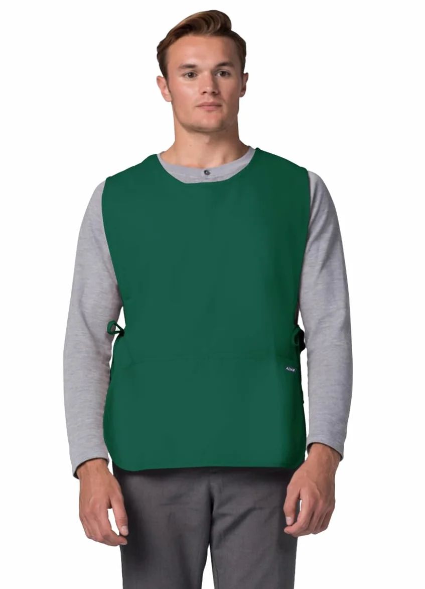 Adar uniwersalny fartuch dwupak - fartuch unisex, zielony (hunter green), XL