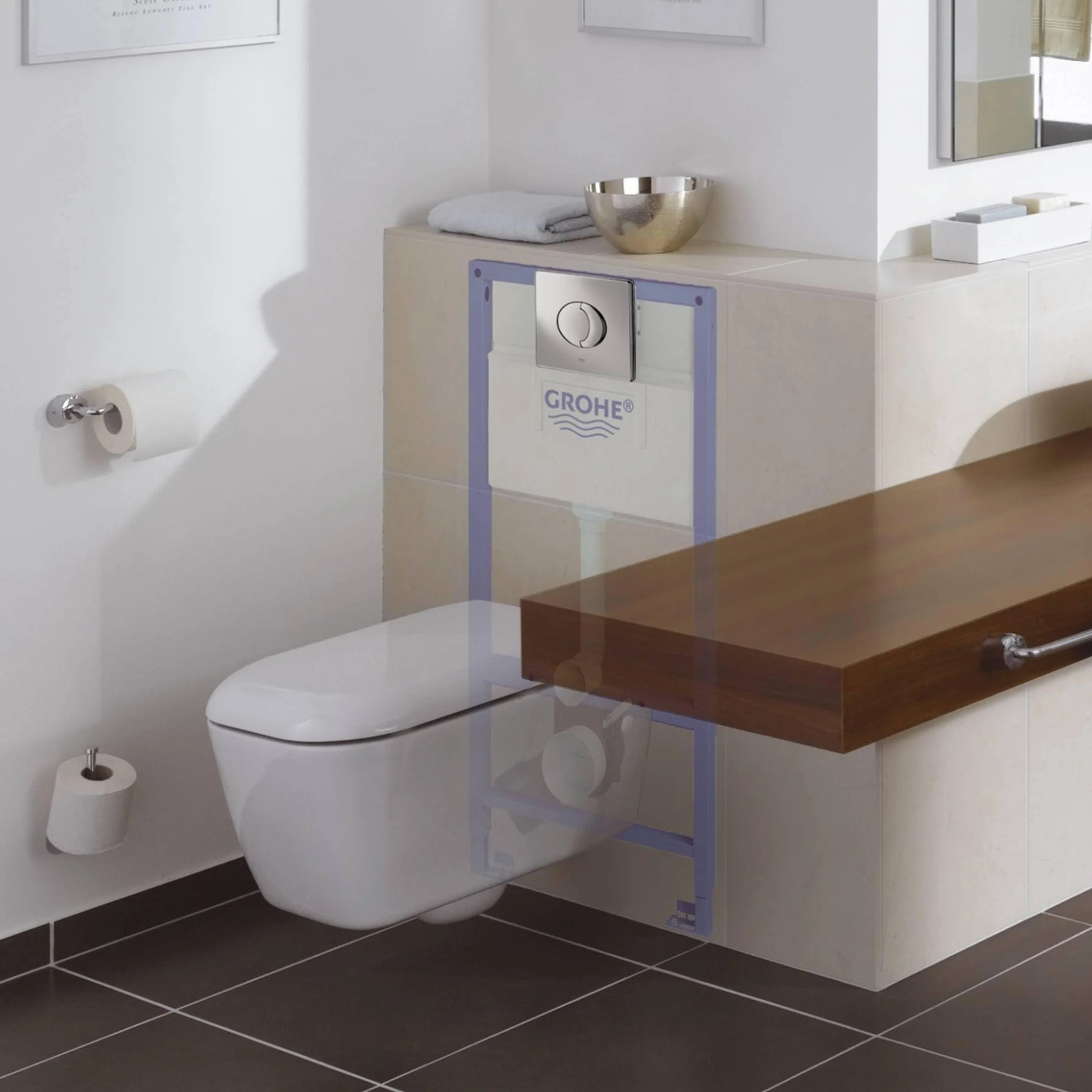 GROHE Rapid SL Stelaż podtynkowy do WC, wysokość instalacji 1 m