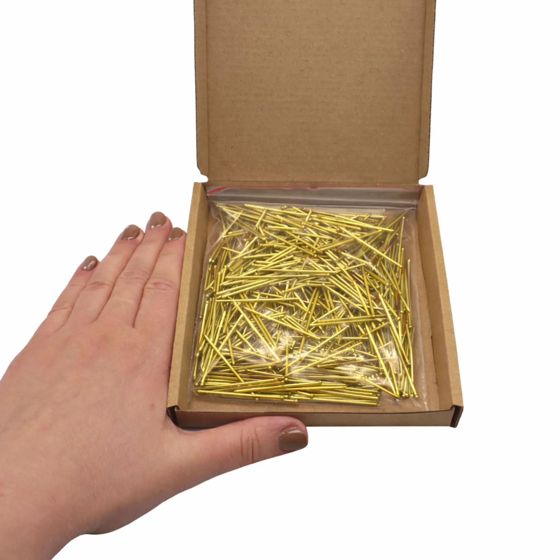 (opakowanie 500 szt.) małe gwoździe wykończeniowe 1,5 x 40 mm, gwoździe ze stali ocynkowanej, gwoździe do obróbki drewna (500, 1,5 x 40 mm)