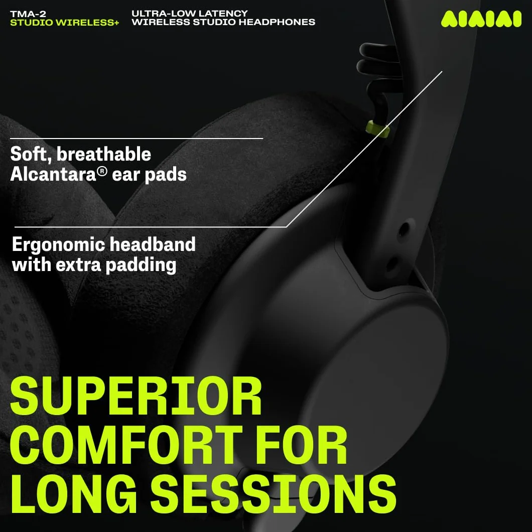 Aiaiai TMA-2 Studio Wireless+ Słuchawki Bezprzewodowe Czarny