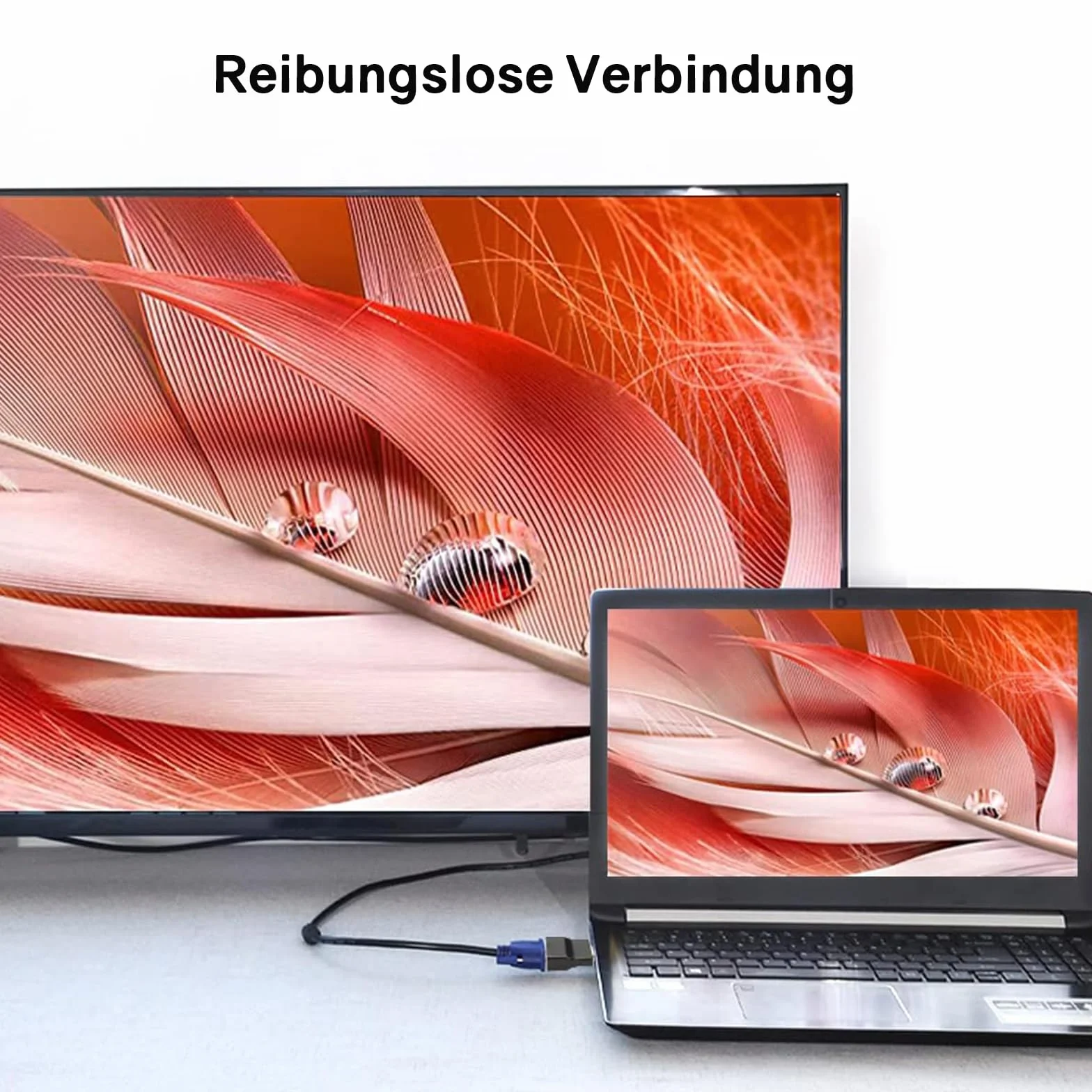 VIEVRE 2 Adaptery HDMI VGA do Komputera, Laptopa, Monitora, HDTV - Kolor Biały