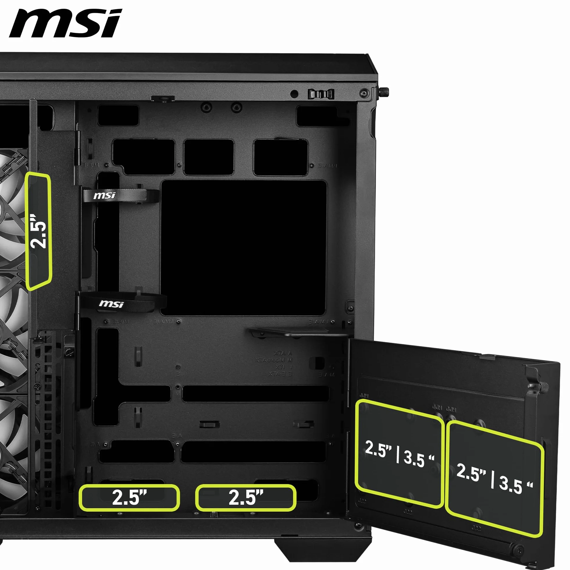 MSI MAG PANO 100R PZ obudowa ATX, USB typu C 20 Gb/s, pionowy wspornik GPU