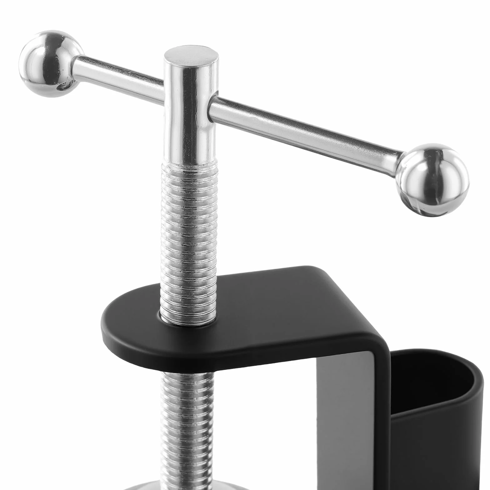 KEILEOHO 8 sztuk zacisków sto?owych, kolor czarny, 45 mm, stal nierdzewna, zacisk C z regulowan? ?rub?, czarne zaciski no?ne, zacisk no?ny, metalowy zacisk ?rubowy do mikrofonu, biurka, ?wiat?a