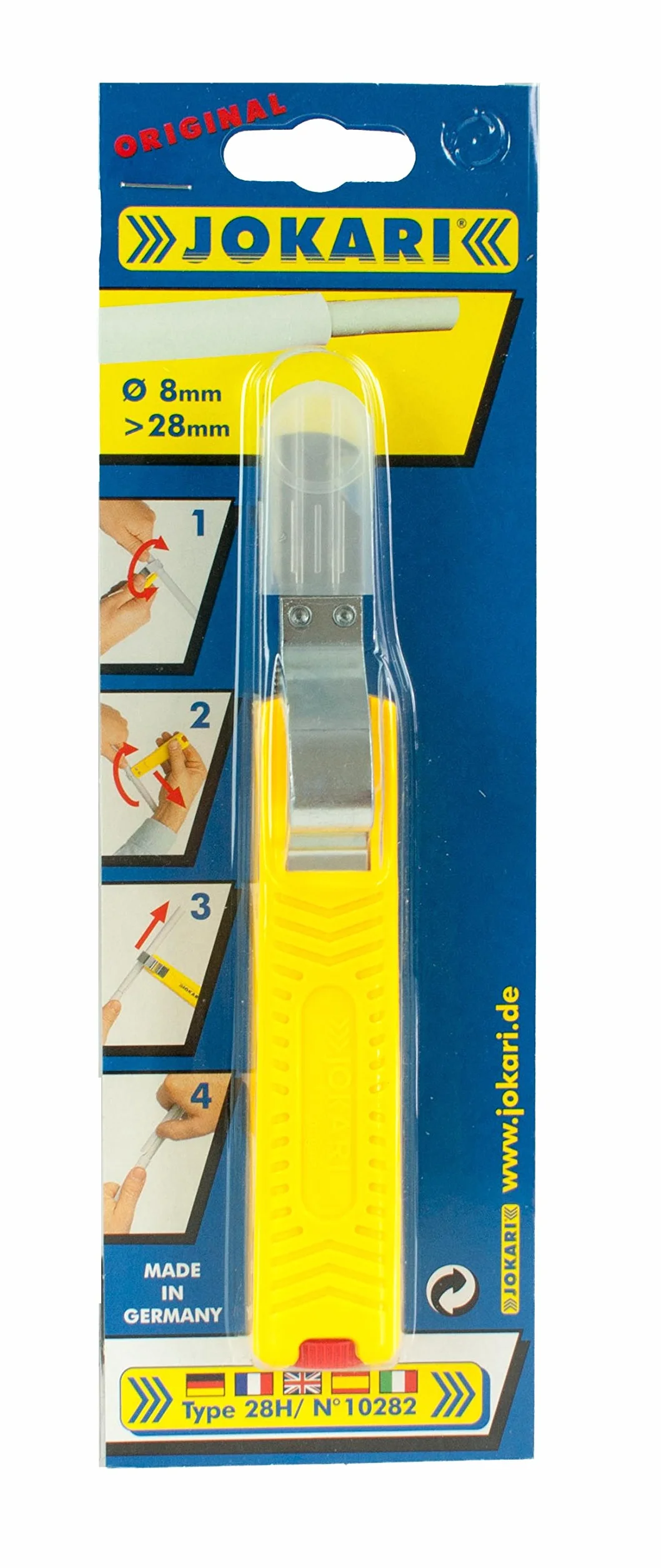 Jokari Vt10282 Nóż, Żółty/Srebrny, ‎2,9 x 2,2 x 17,7 cm; 83 g