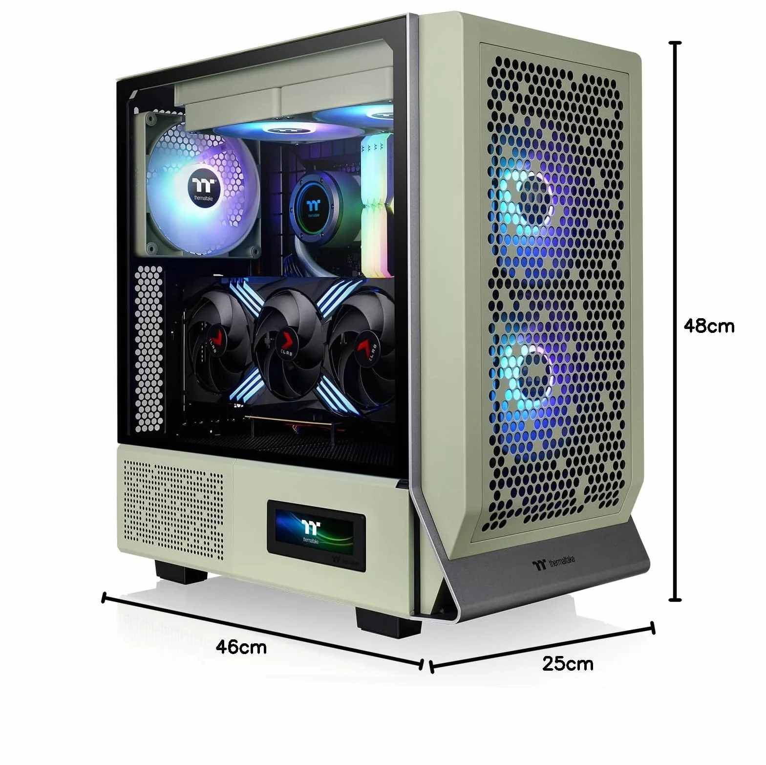Ceres 300 TG ARGB hellgrün Tempered Glass