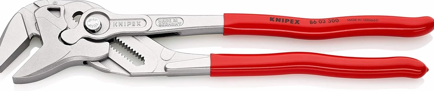 KNIPEX Szczypce-klucz szczypce i klucz w jednym narzędziu chromowany z tworzywa sztucznego, powlekane 300 mm, 86 03 300