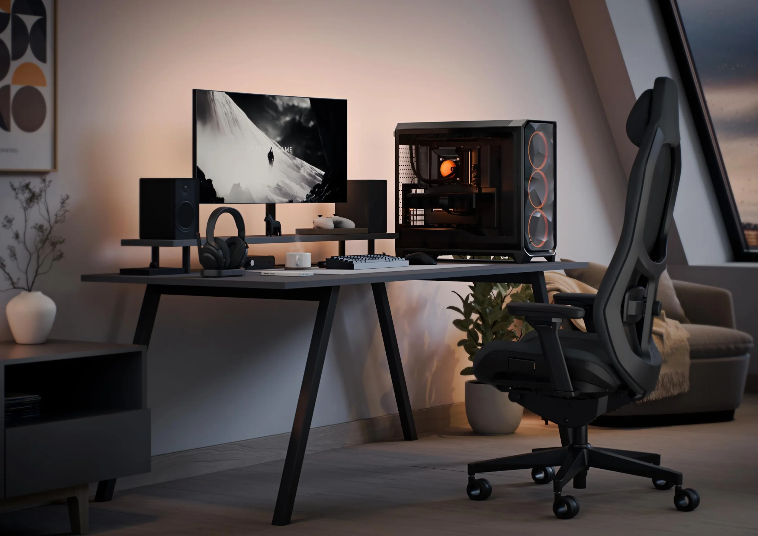 Fractal Design Meshify 3 XL Black RGB TG Light Tint obudowa komputera