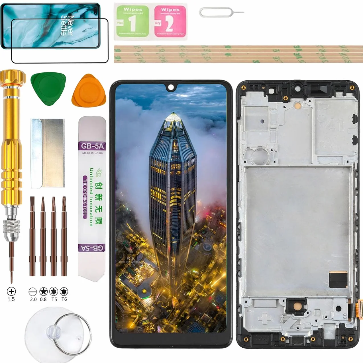 Zespół wyświetlacza LCD do Samsung Galaxy A41 SM-A415F/DSN, A415F/DSM, A415F, A415F/DS, SCV48, SC-41A ekran wymiana