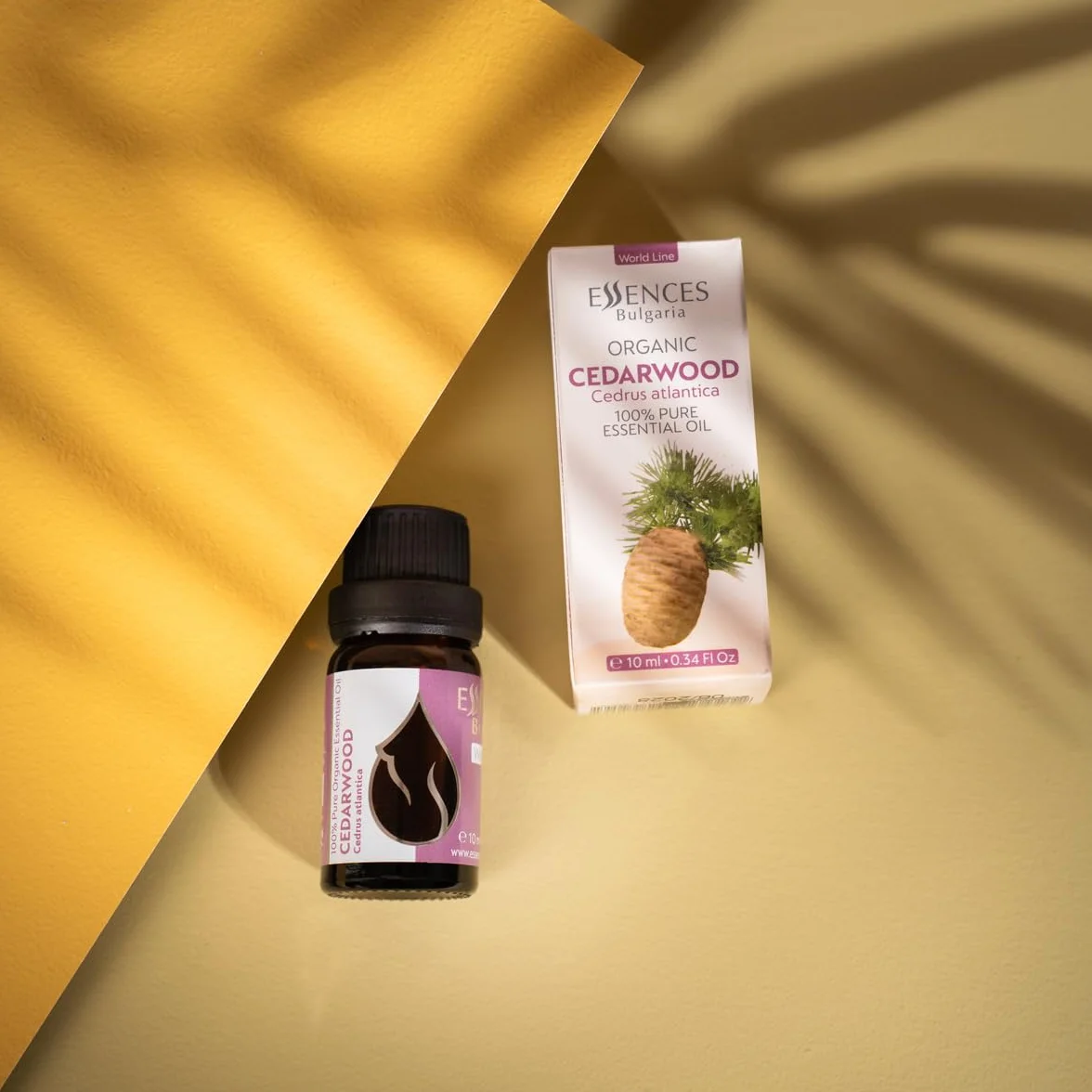 Essences Bułgaria Organiczny Olejek Eteryczny z Drzewa Cedrowego 10ml | Cedrus atlantica | 100% Czysty i Naturalny | Nierozcieńczony | Klasa Terapeutyczna | Aromaterapia | Kosmetyki | Bez okrucieństwa