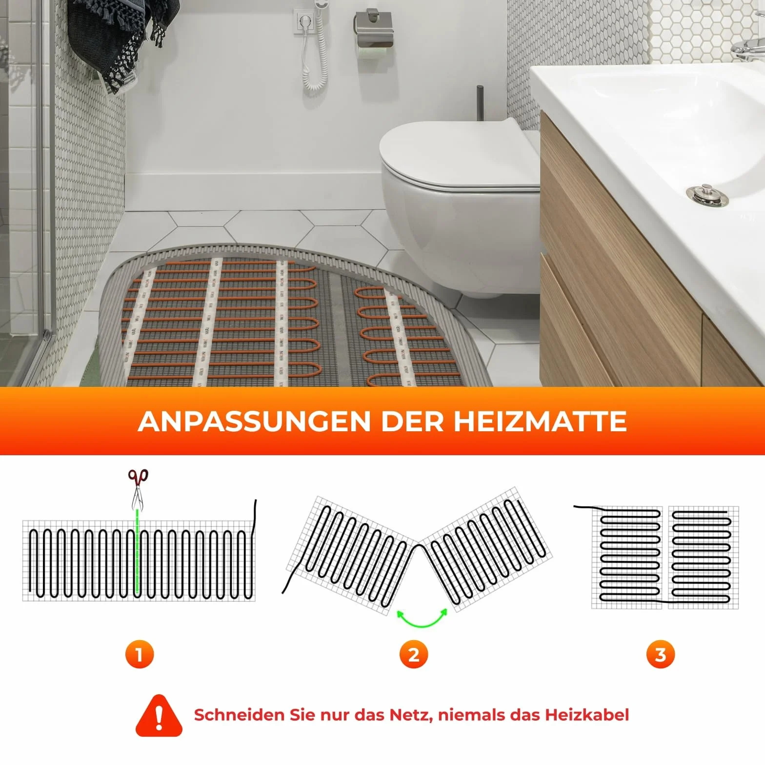 2 x maty grzewcze WARMON CLASSIC 150 W/m² (12 + 8 m²) w zestawie termostat pokojowy TS 25 analogowy - 20 m², termostat: , rozmiar maty: 1,5 m²