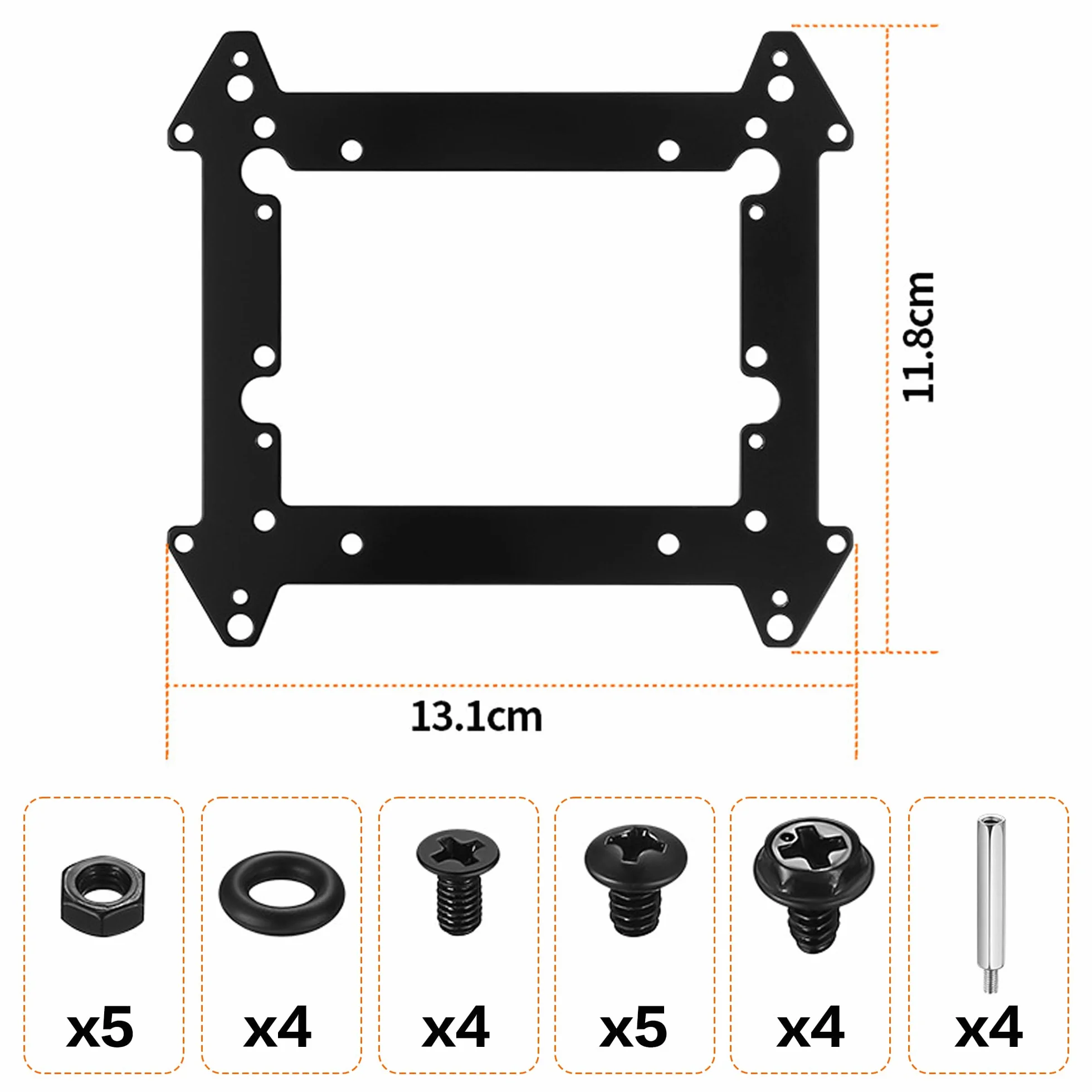 Metalowy uchwyt na dysk twardy HDD/SSD 2,5/3,5 cala do wentylatorów 8/12 cm