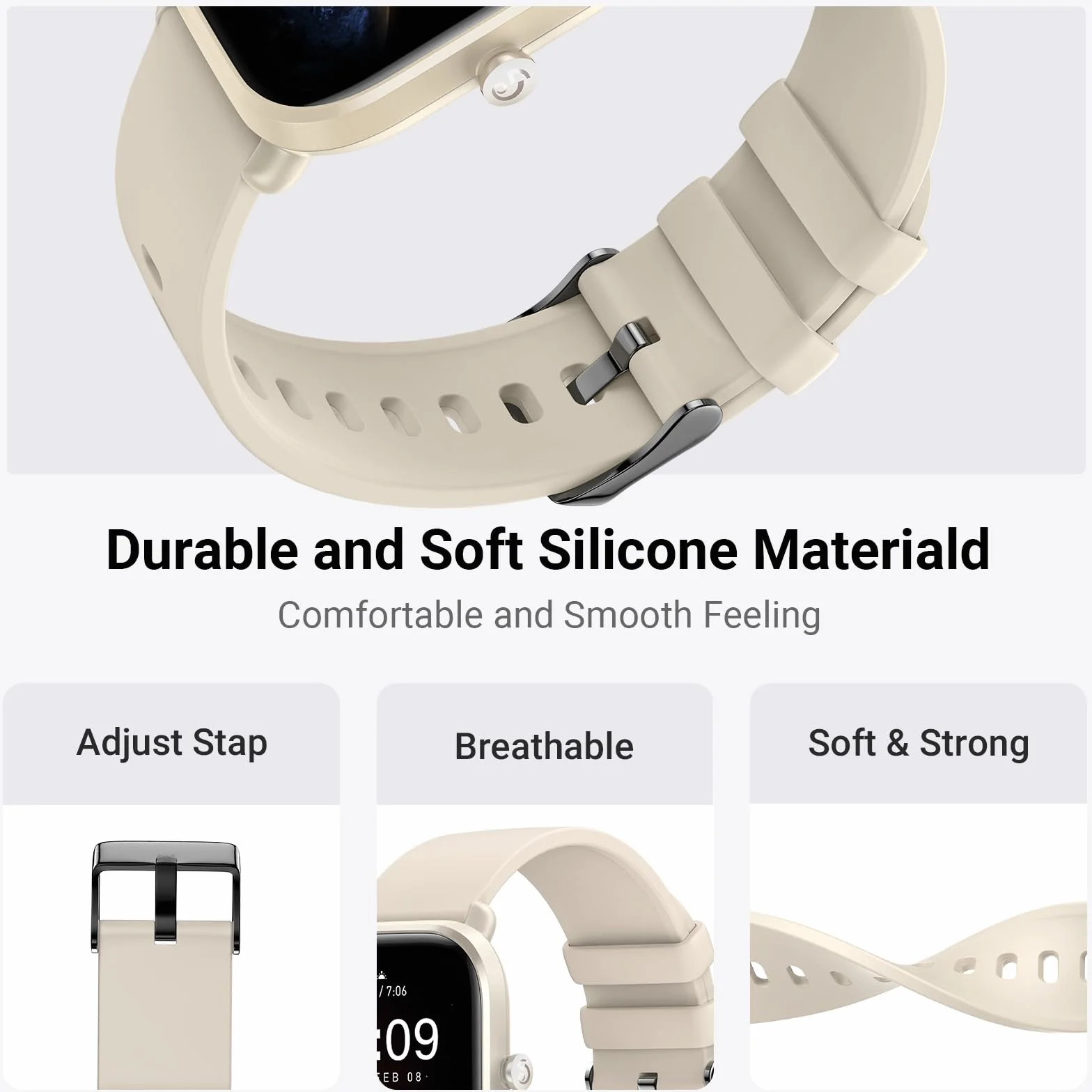 Higgs 3 Pack 20 mm Pasek Kompatybilny z Amazfit GTS 2 Mini/4 Mini/GTS 2 2e 3 4 42 mm, Miękkie Silikonowe Bransoletki Sportowe