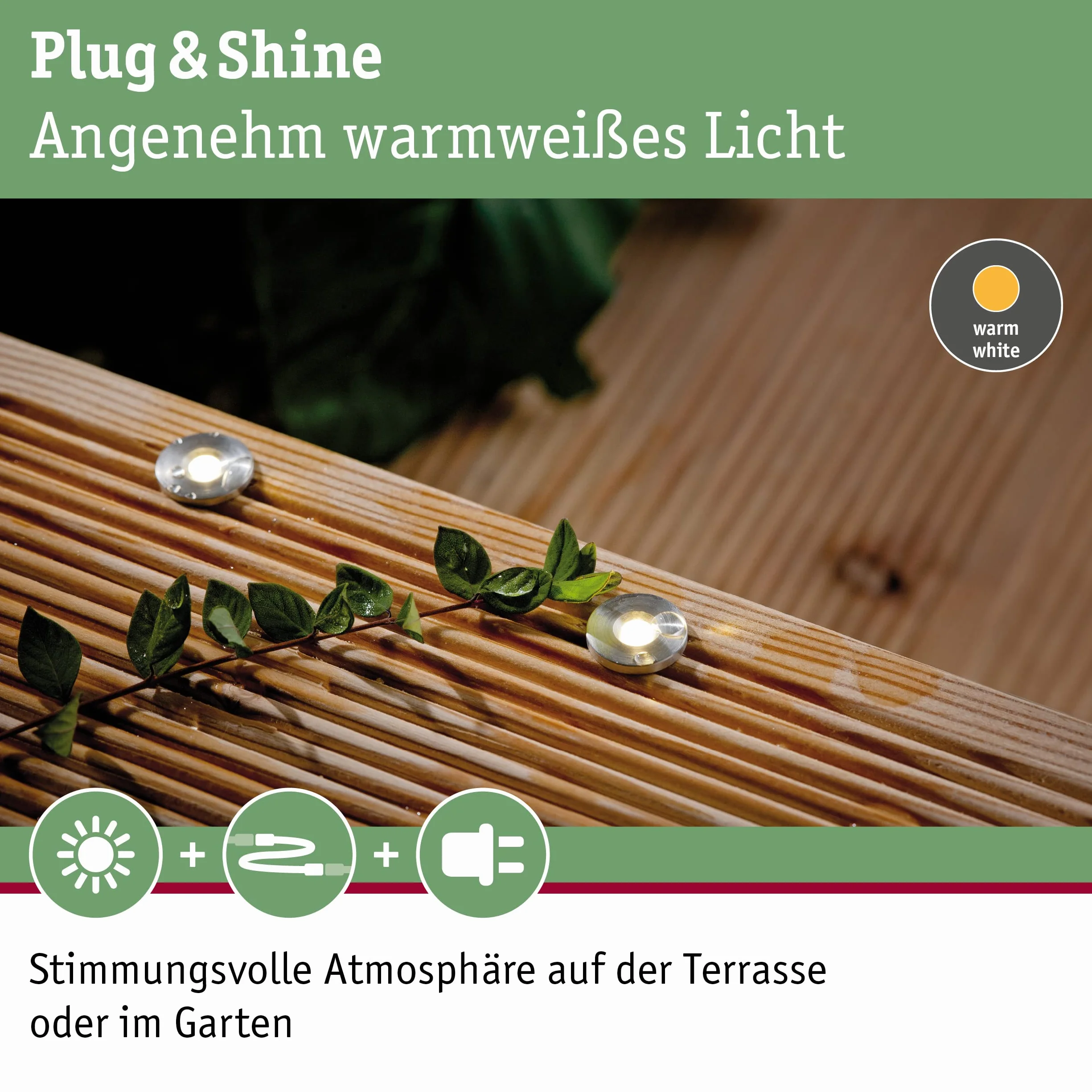 Paulmann 93695 zestaw opraw wpusz. Outdoor Plug&Shine MicroPen II IP67 3000K w kompl. sterownik 93695 opr.wpusz. refl.wpusz. opr.wpusz.zewn.ośw.zewn.
