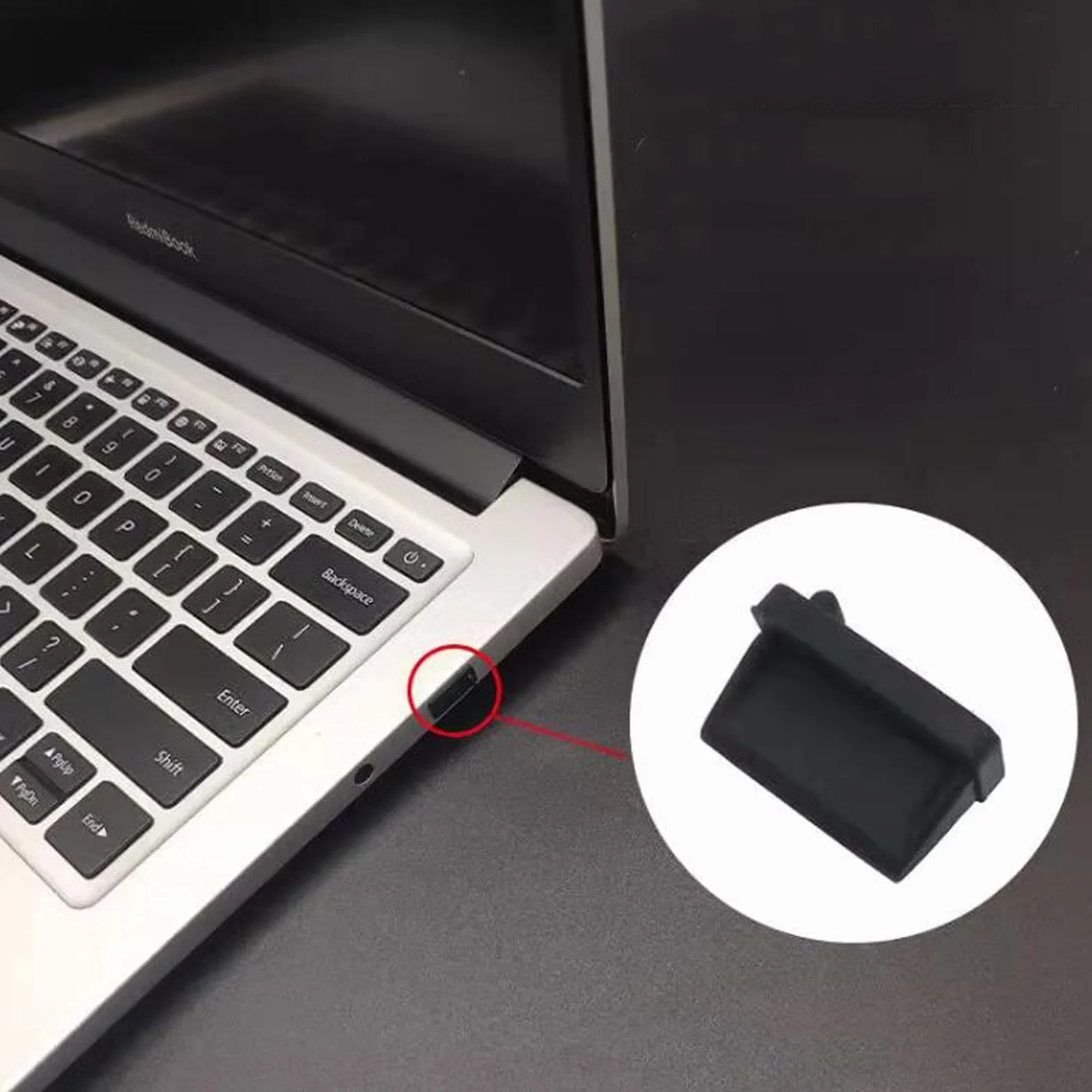 JCKD 30 sztuk silikonowych zatyczek przeciwpyłowych USB 2.0/3.0, czarne