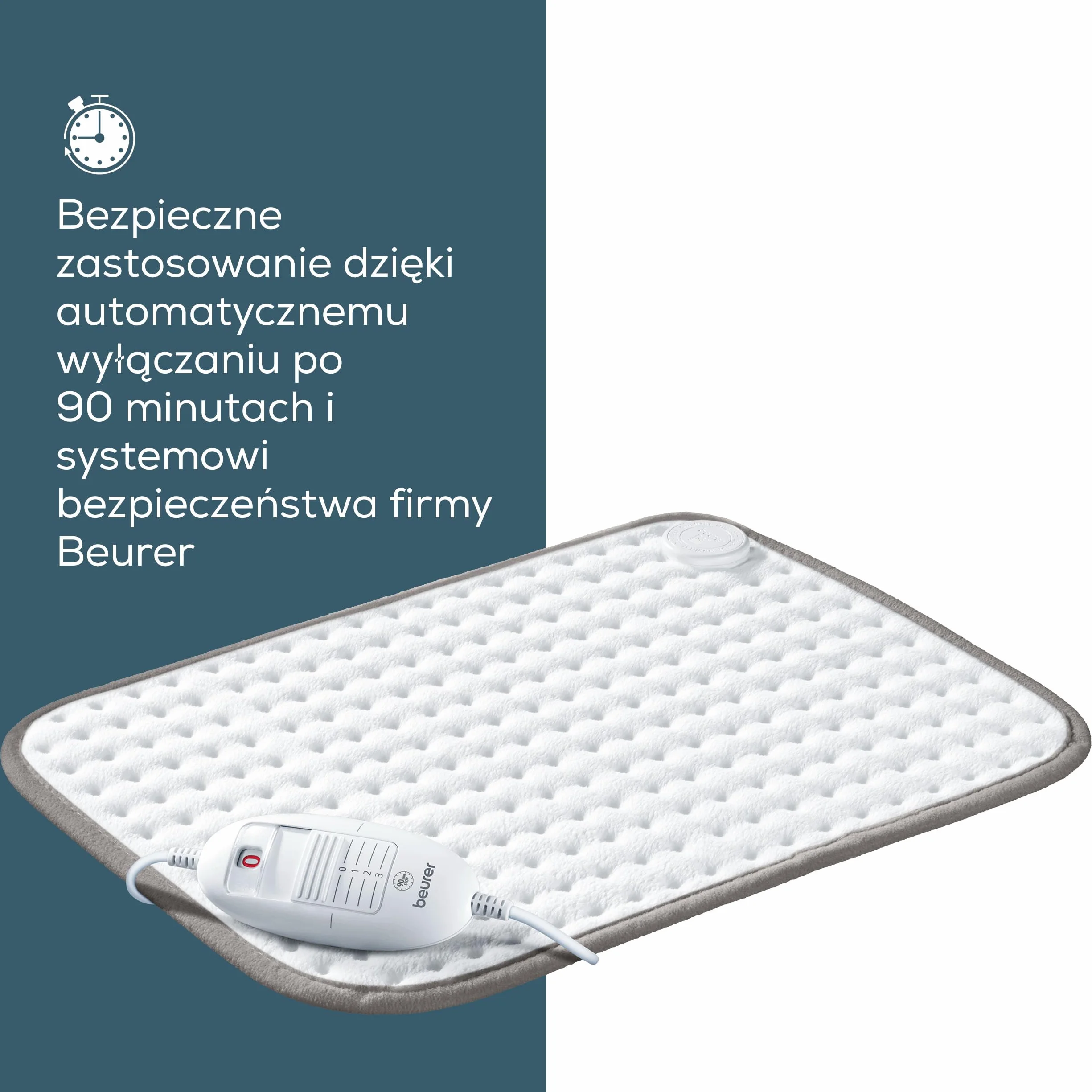 Beurer poduszka grzewcza HK Limited Edition 2023, przytulna poduszka grzewcza z 3 ustawieniami temperatury i automatycznym wyłączaniem, można prać w pralce