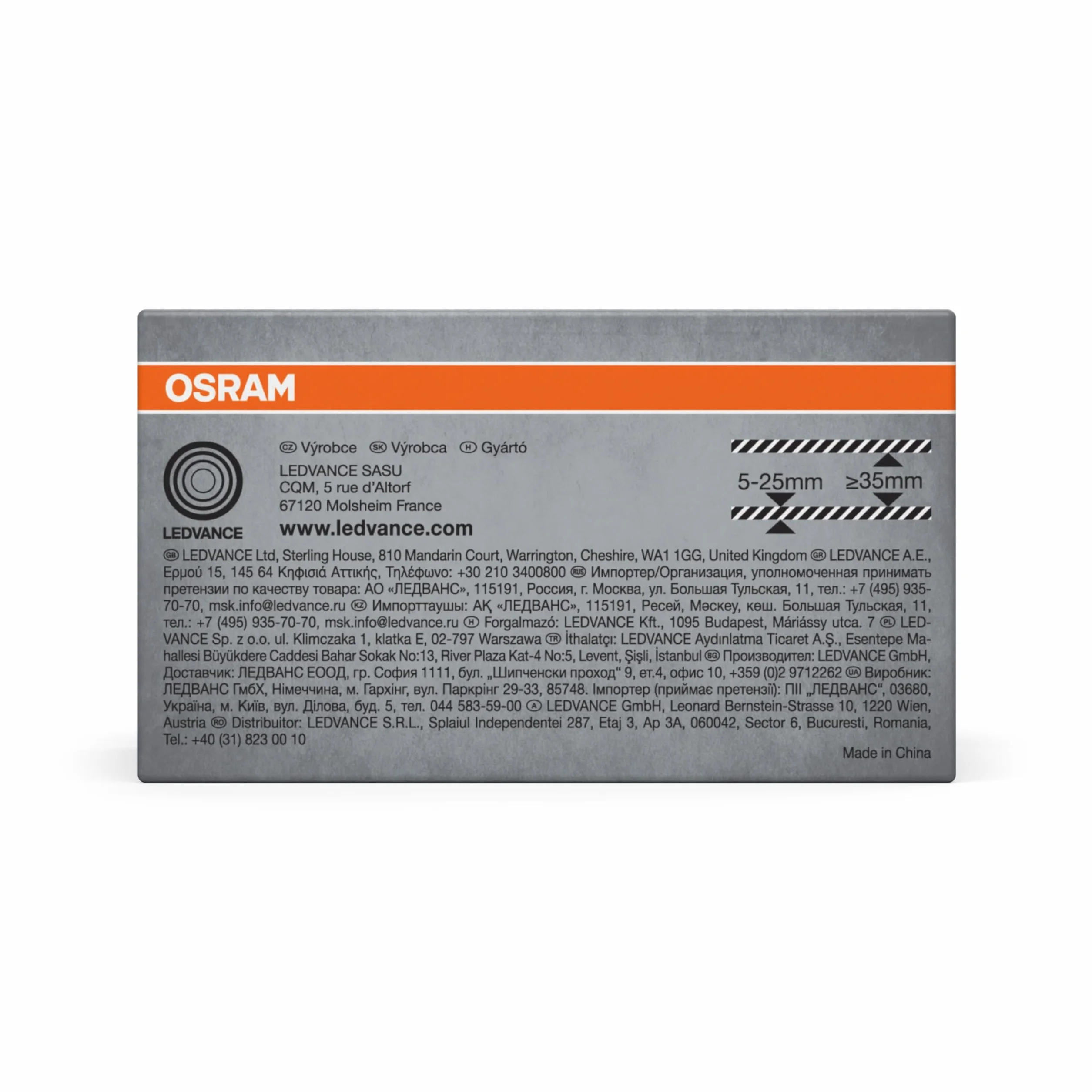 OSRAM Downlight Slim 85mm oprawa wpuszczana LED 4,5 W 3000K ciepła biel 240 lumenów płaska konstrukcja IP20 łatwa instalacja do salonów i korytarzy