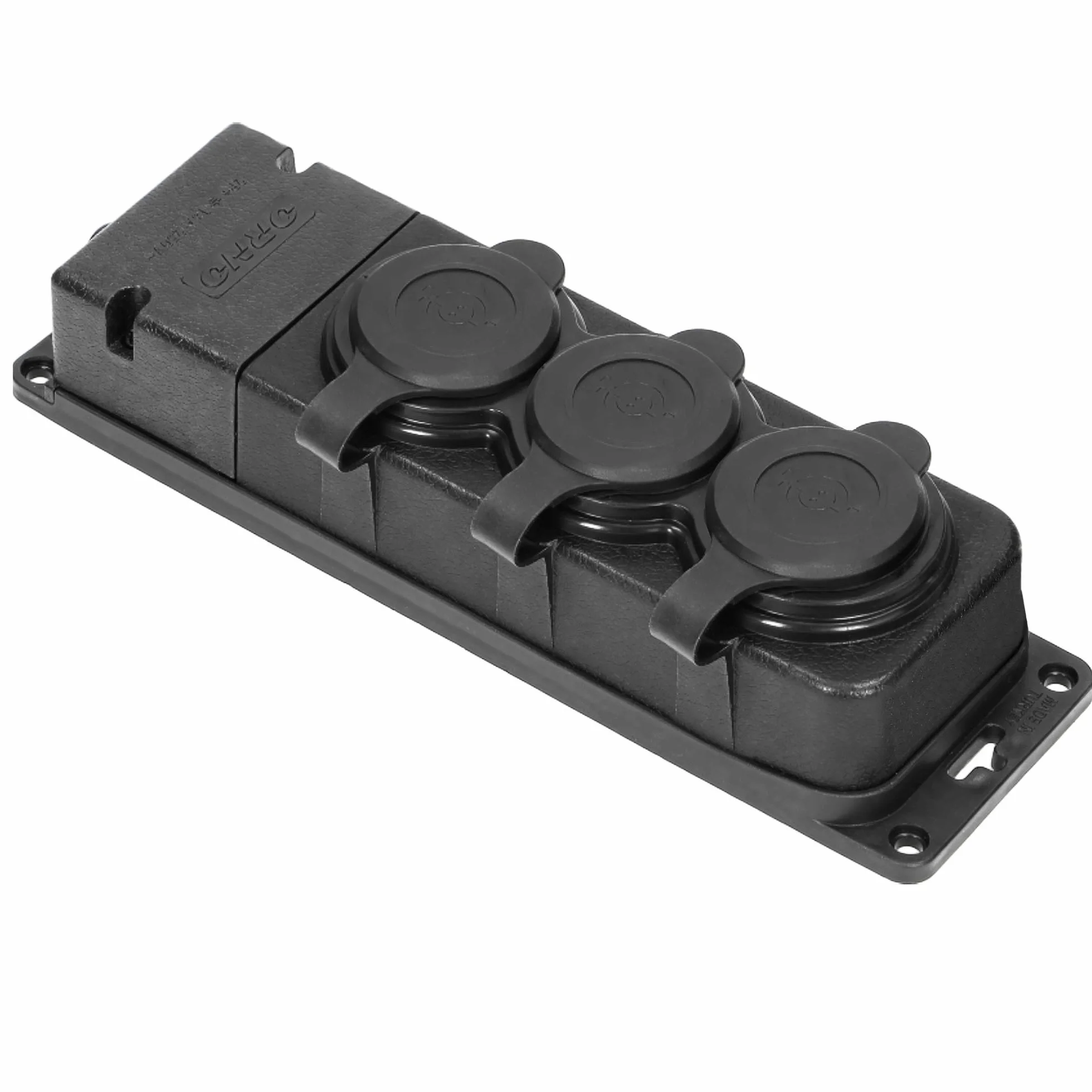 ORNO Warsztatowa wtyczka Schuko IP44 230V 16A potrójna