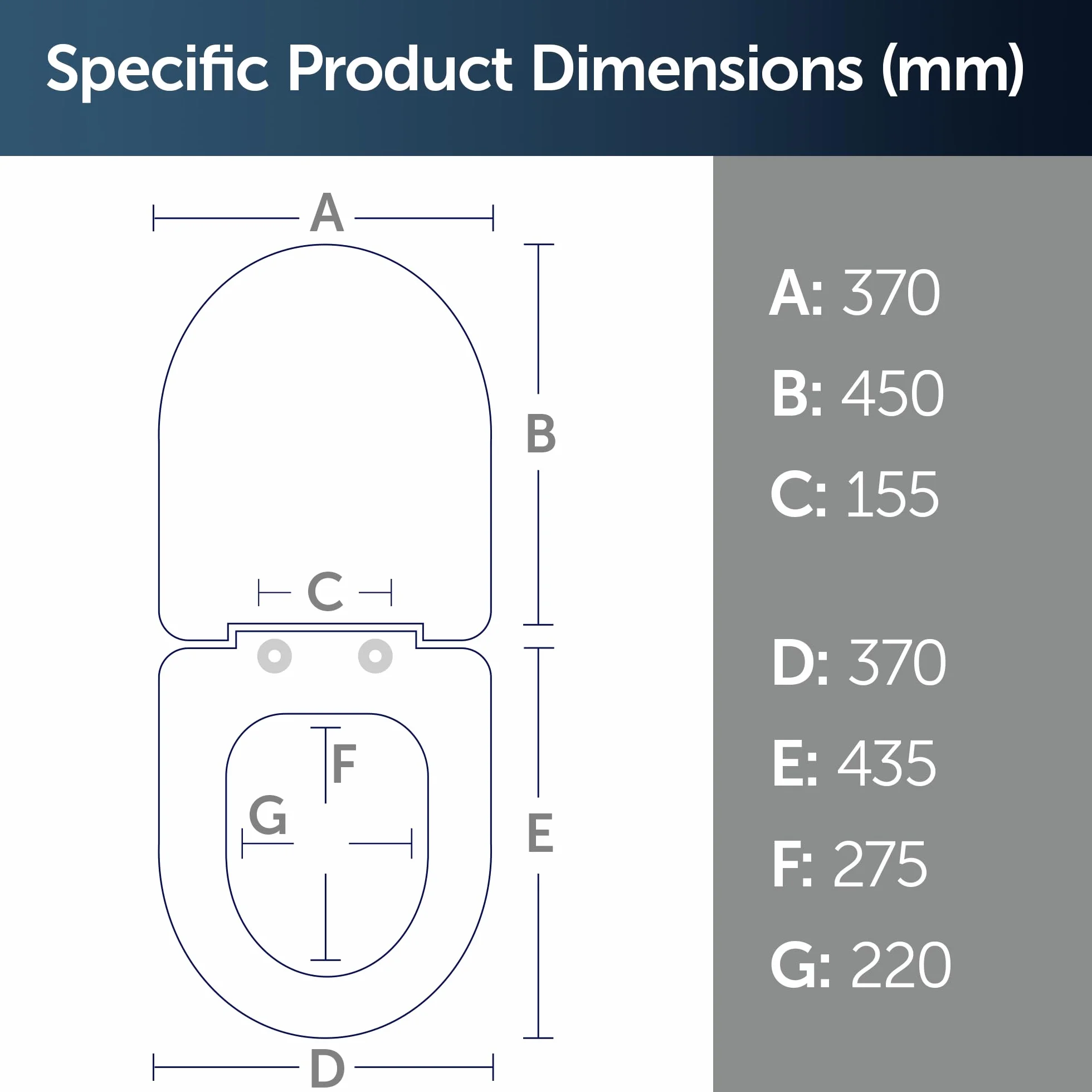 Ideal Standard Tesi New Deska Sedesowa Biały 44,5 x 36,5 x 2 cm