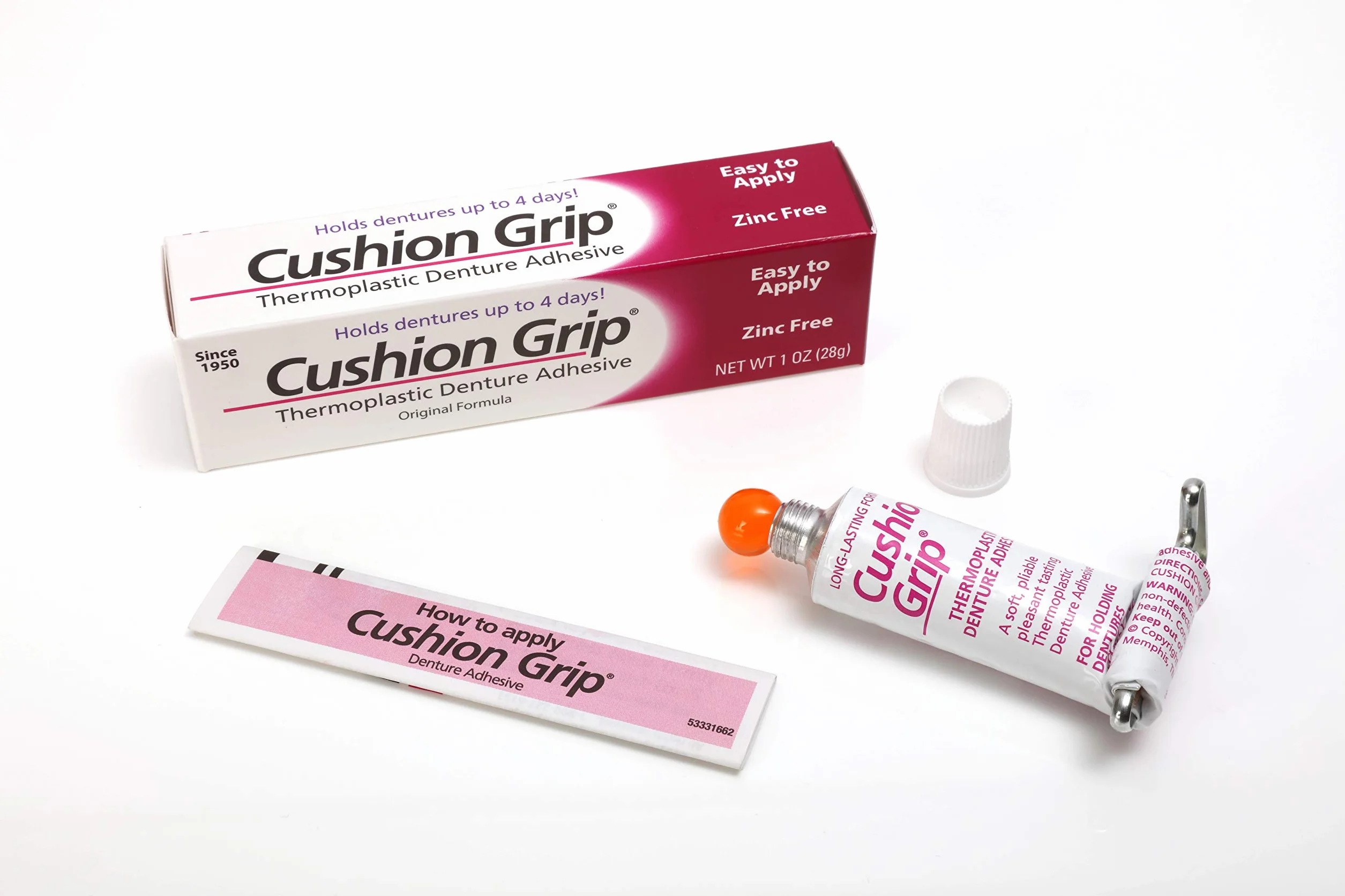 Pretrada Cushion Grip Kleje termoplastyczne do protez 28,3 g, zestaw 2 sztuki